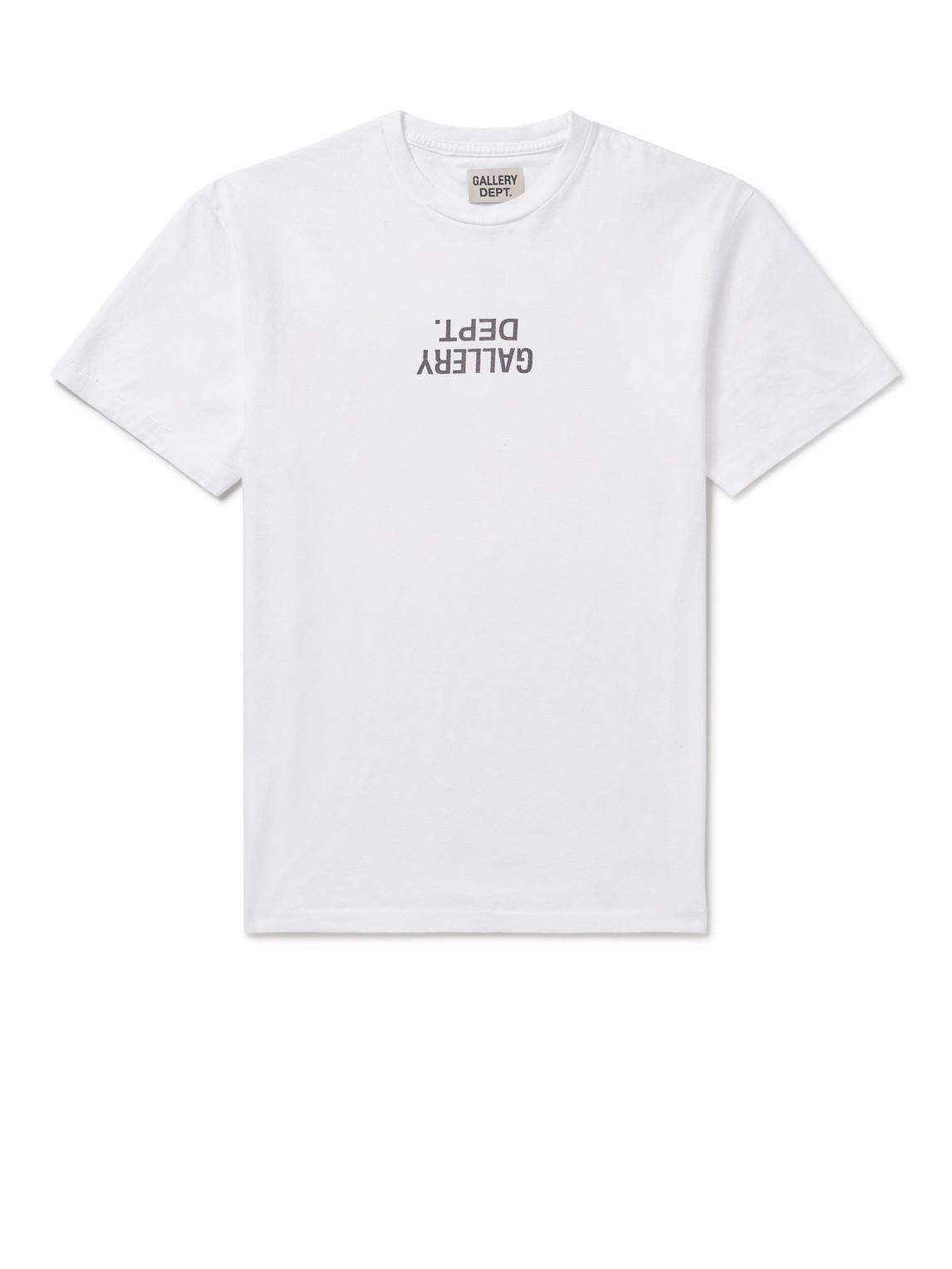 Gallery Dept. Dept de La Galerie Printed Cotton-jersey T-Shirt - Men - White T-shirts - S