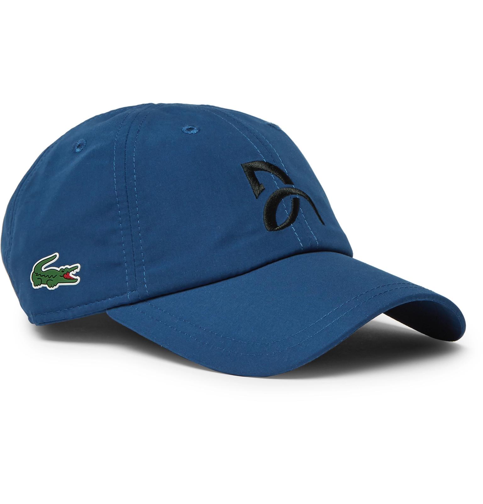 Lacoste Sport Synthetic Novak Djokovic Shell Tennis Cap in Blue for Men |  Lyst
