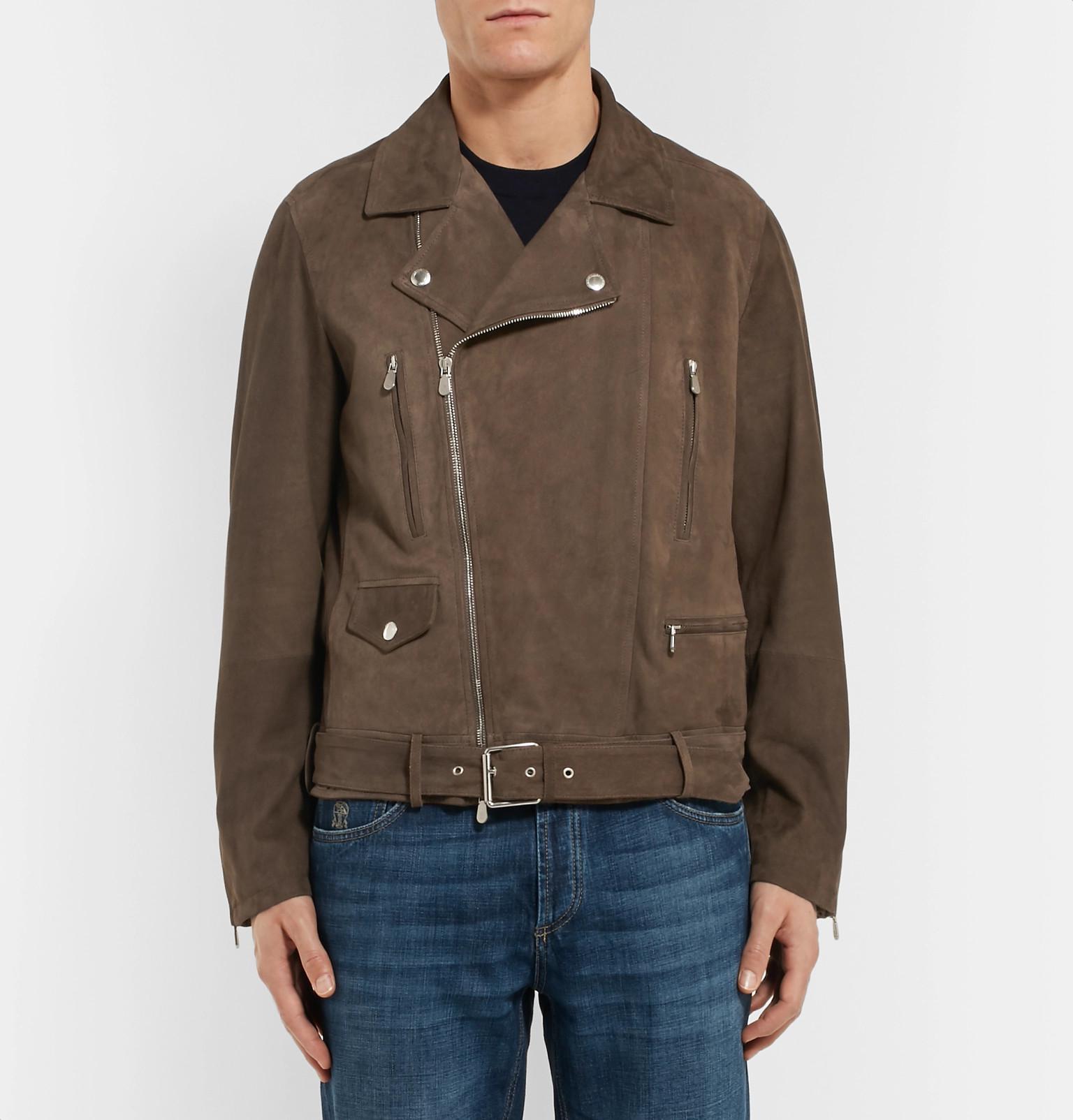 brunello cucinelli suede jacket