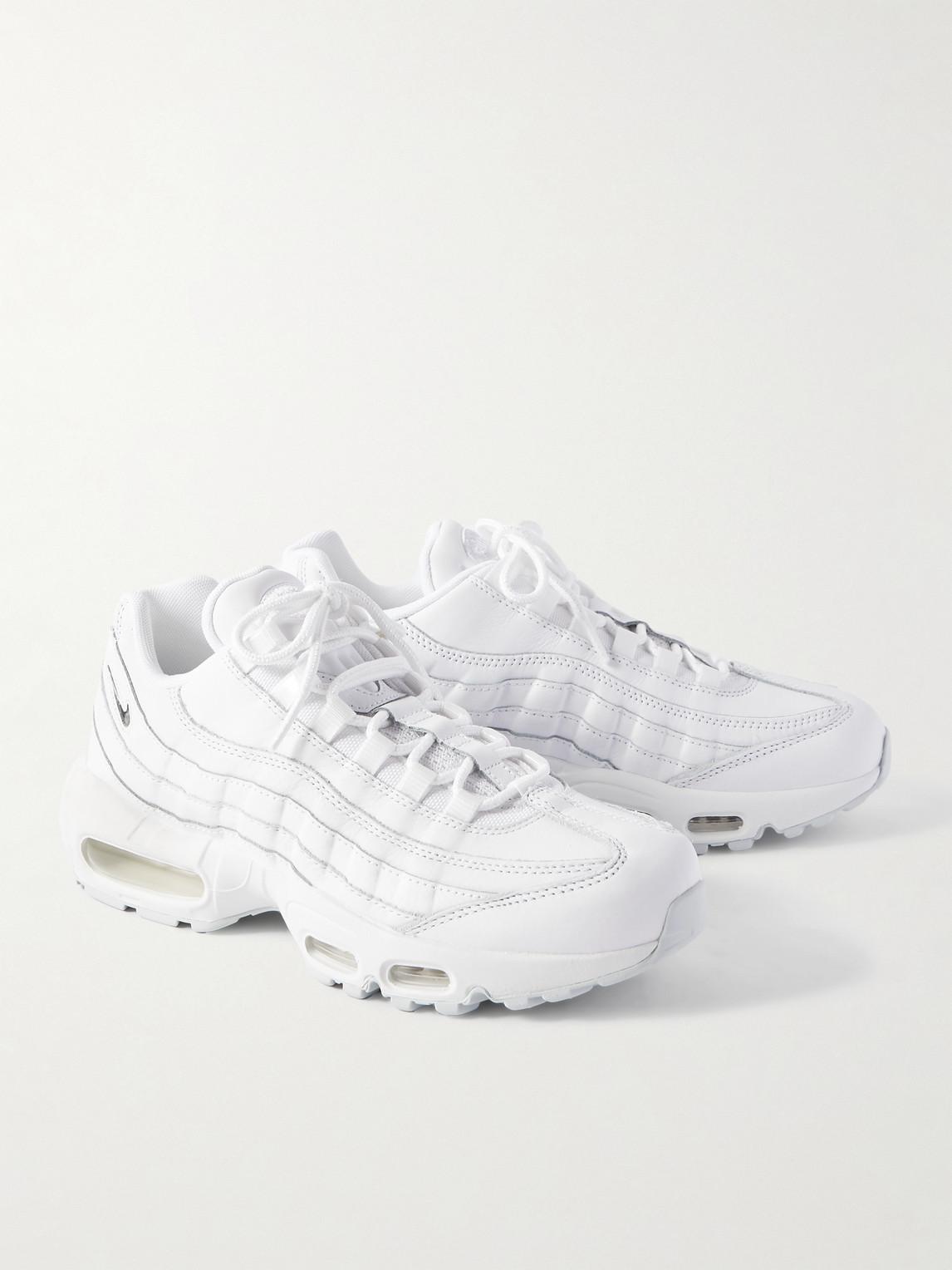 Nike Air Max 95 Leather Sneakers in Natural for Men | Lyst UK