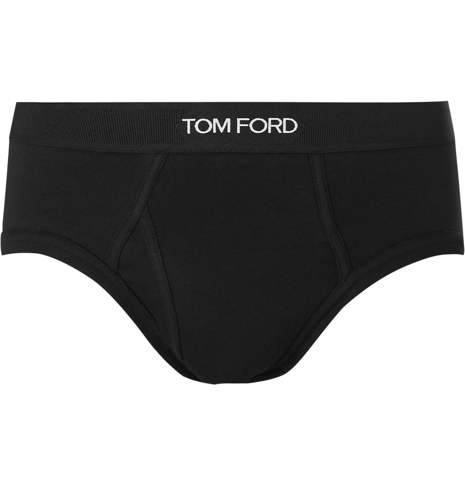Tom Ford Stretch-cotton Briefs in Black for Men - Save 62% - Lyst