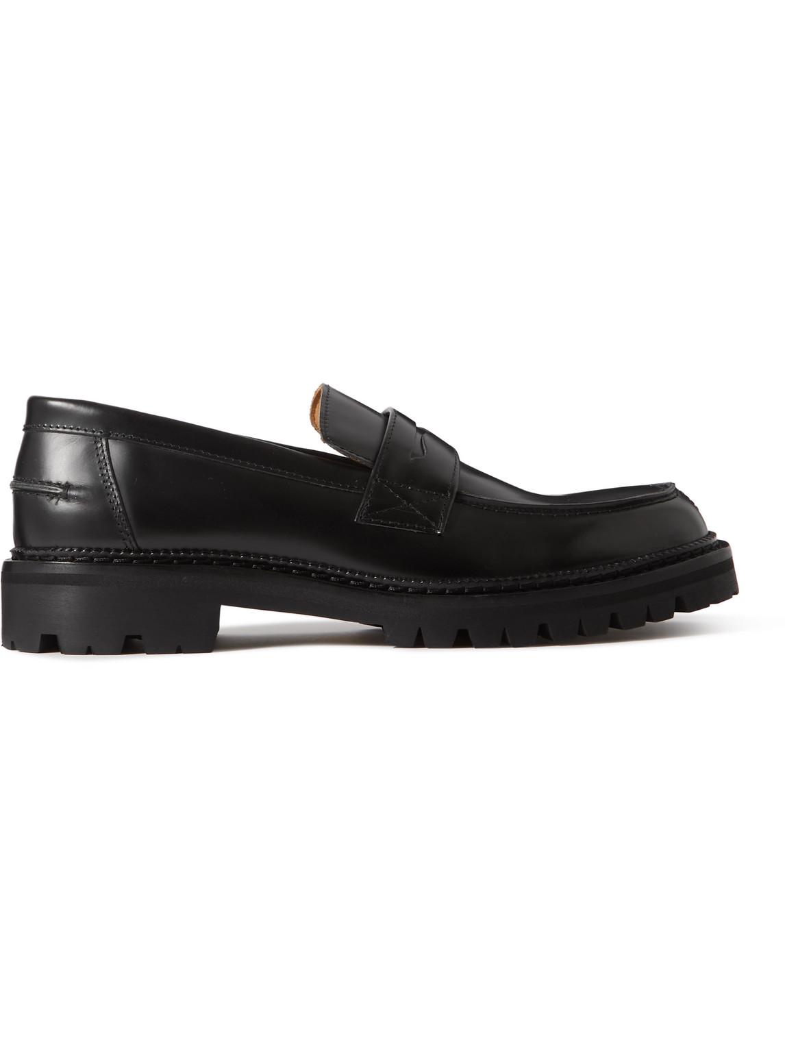 MR P. Jacques Leather Penny Loafers in Black for Men | Lyst