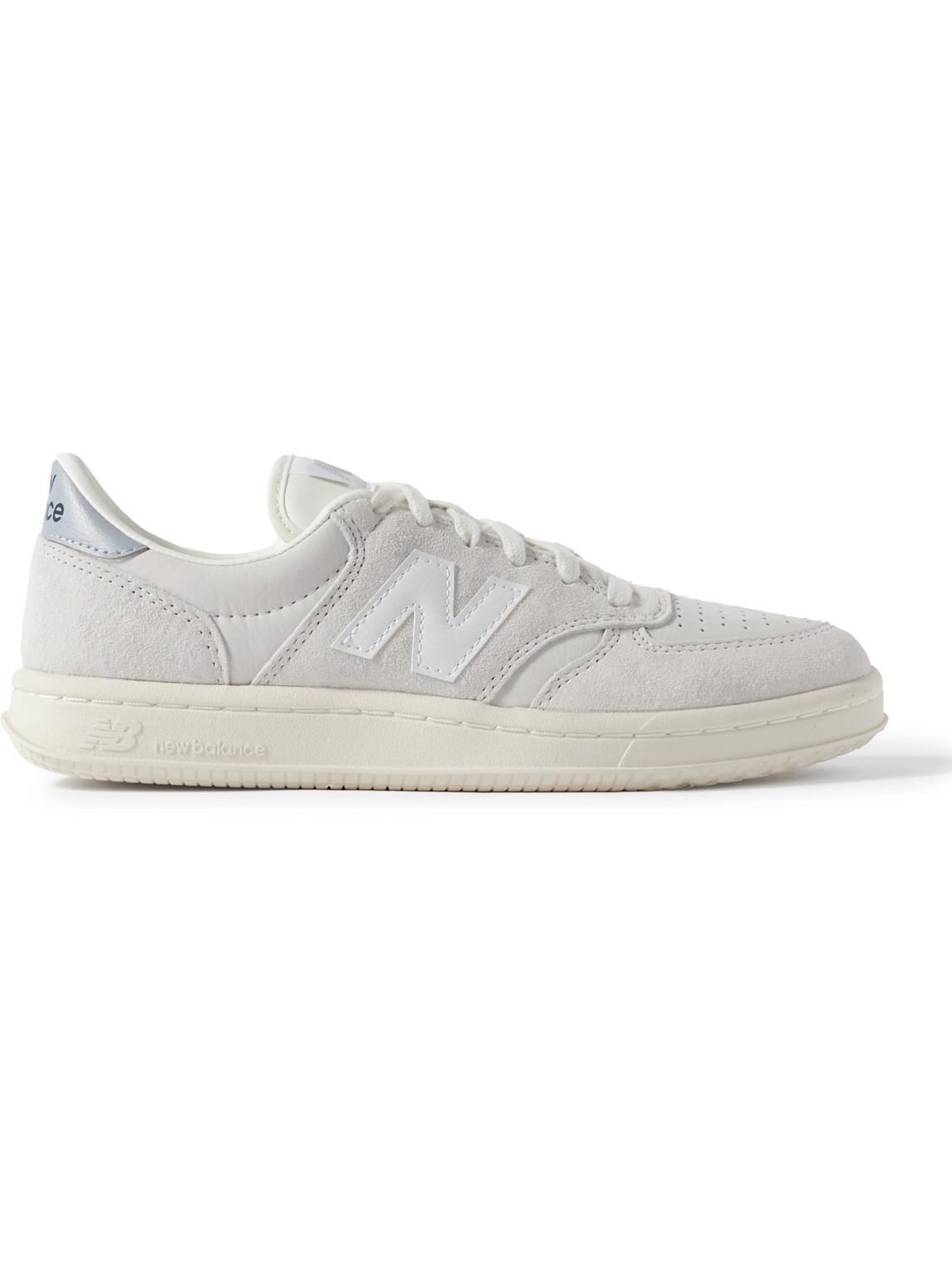 Ct500 New Balance Ct500 Leather-Trimmed Suede And Nubuck Sneakers in White ...