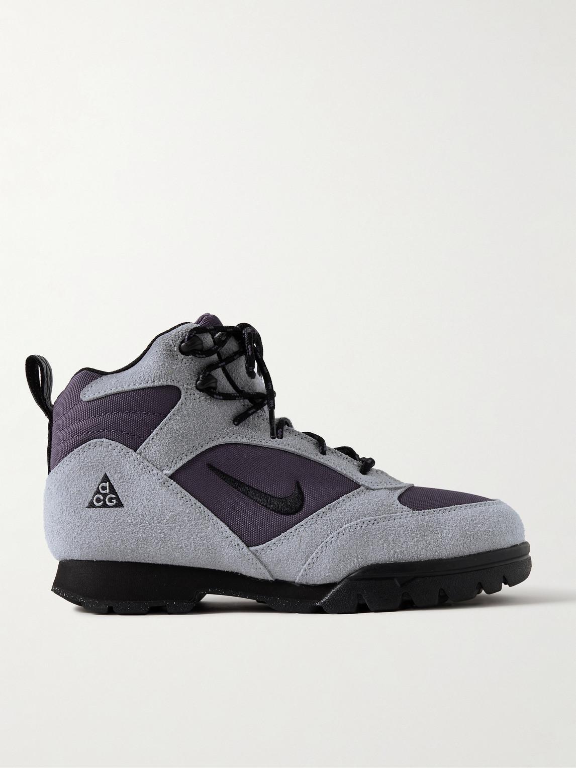 Nike Acg Torre Mid Canvas And Suede Hiking Boots in Blue for Men Lyst UK
