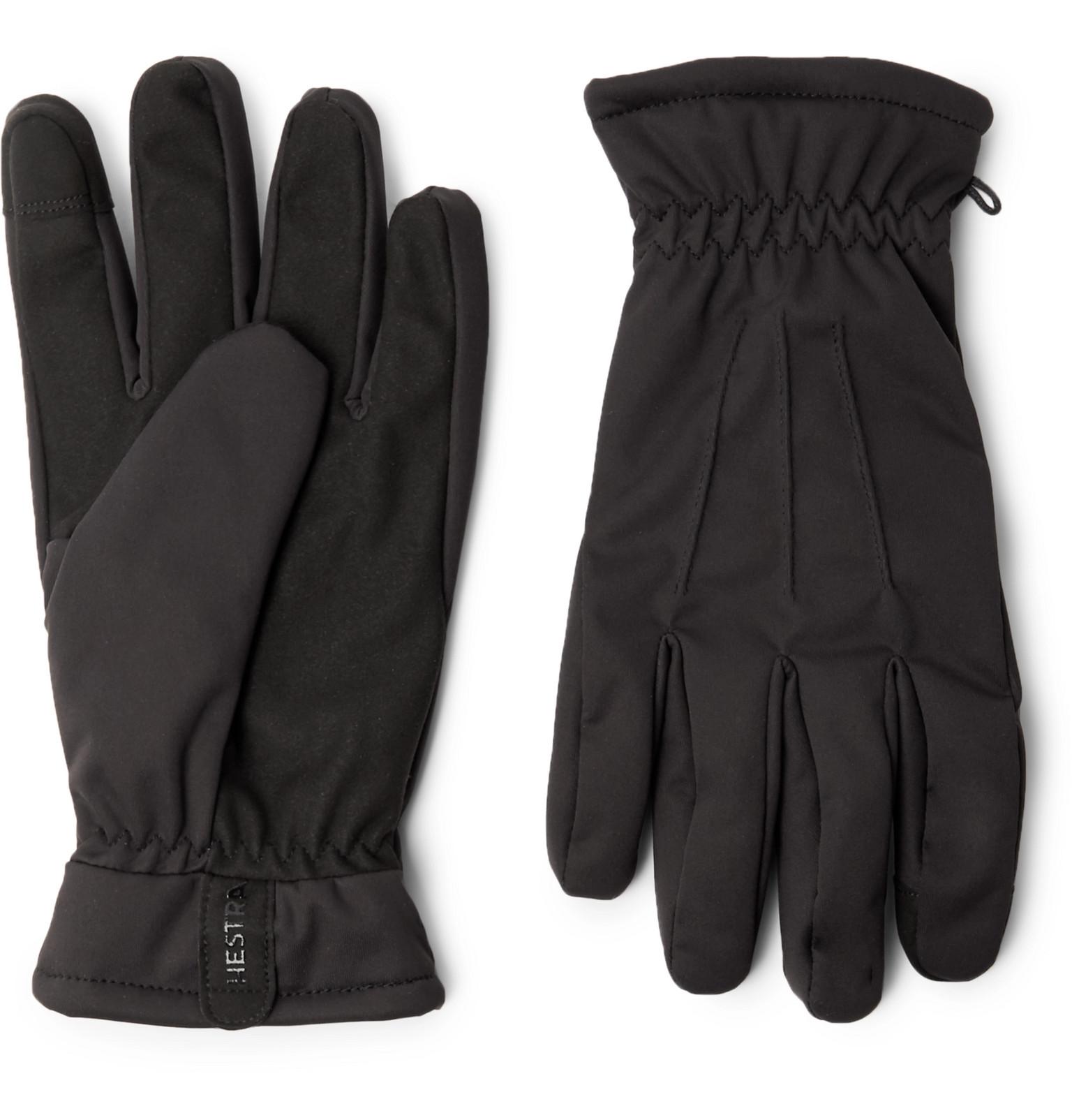 Hestra Duncan Touchscreen Fleecelined Shell Gloves in Black for Men Lyst