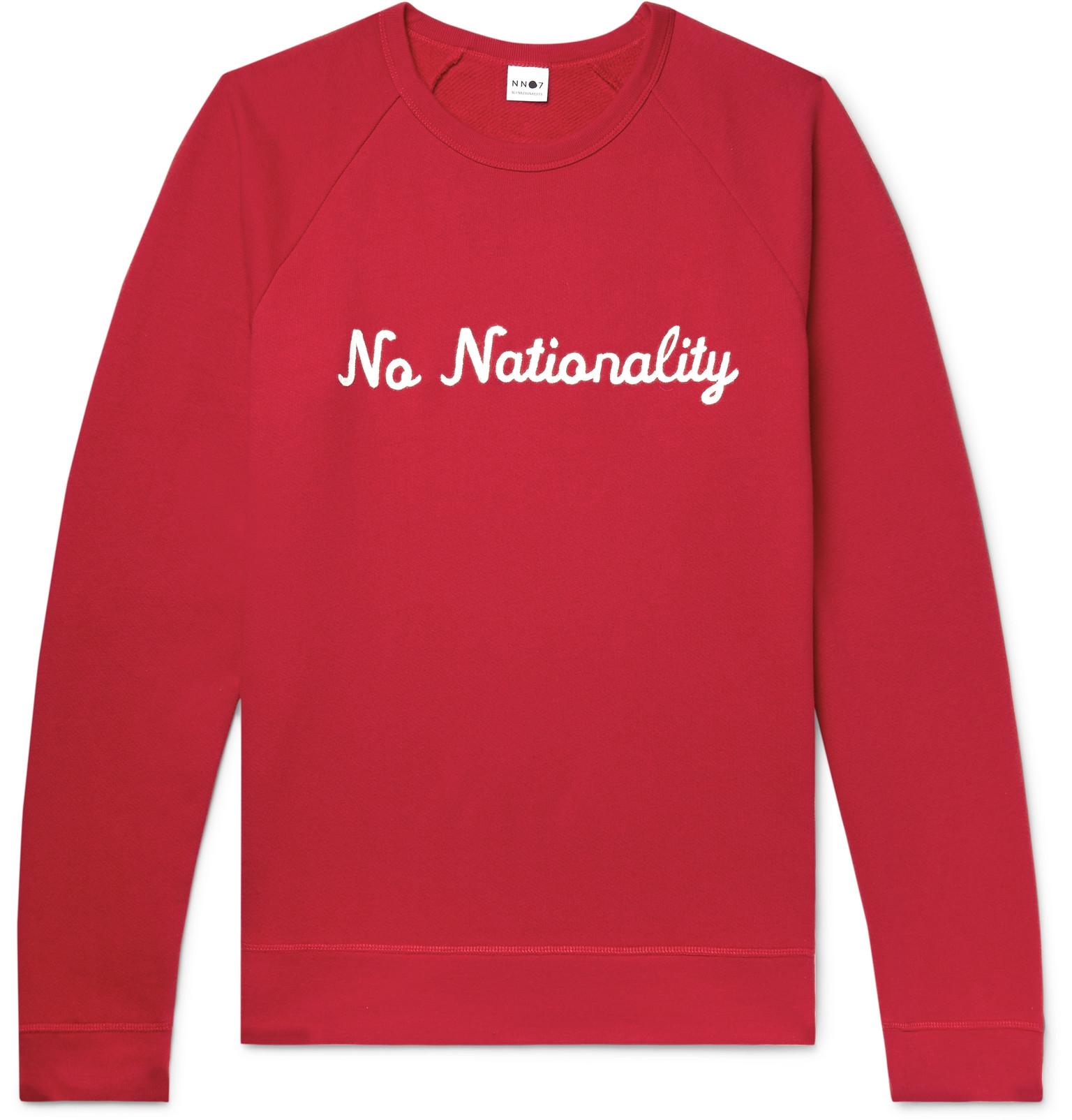 Nn07 Fleece Robin Embro Sweatshirt In Red For Men Lyst Nn07 Fleece Robin Embro Sweatshirt In Red For Men Lyst