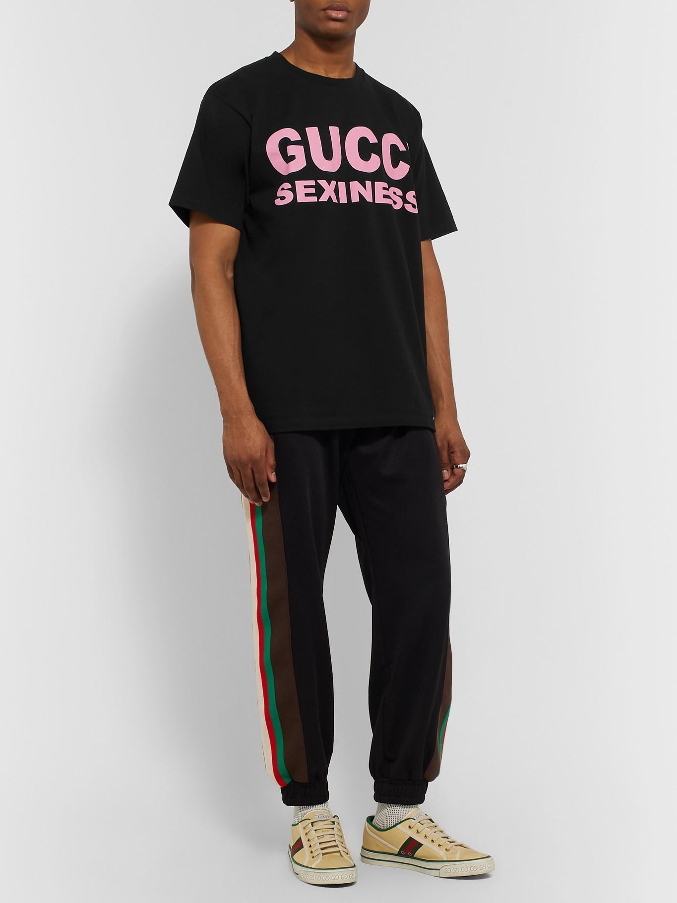 Gucci Sexiness Logo T-shirt in Black for Men | Lyst UK Gucci Sexiness Logo T-shirt in Black for Men | Lyst UK