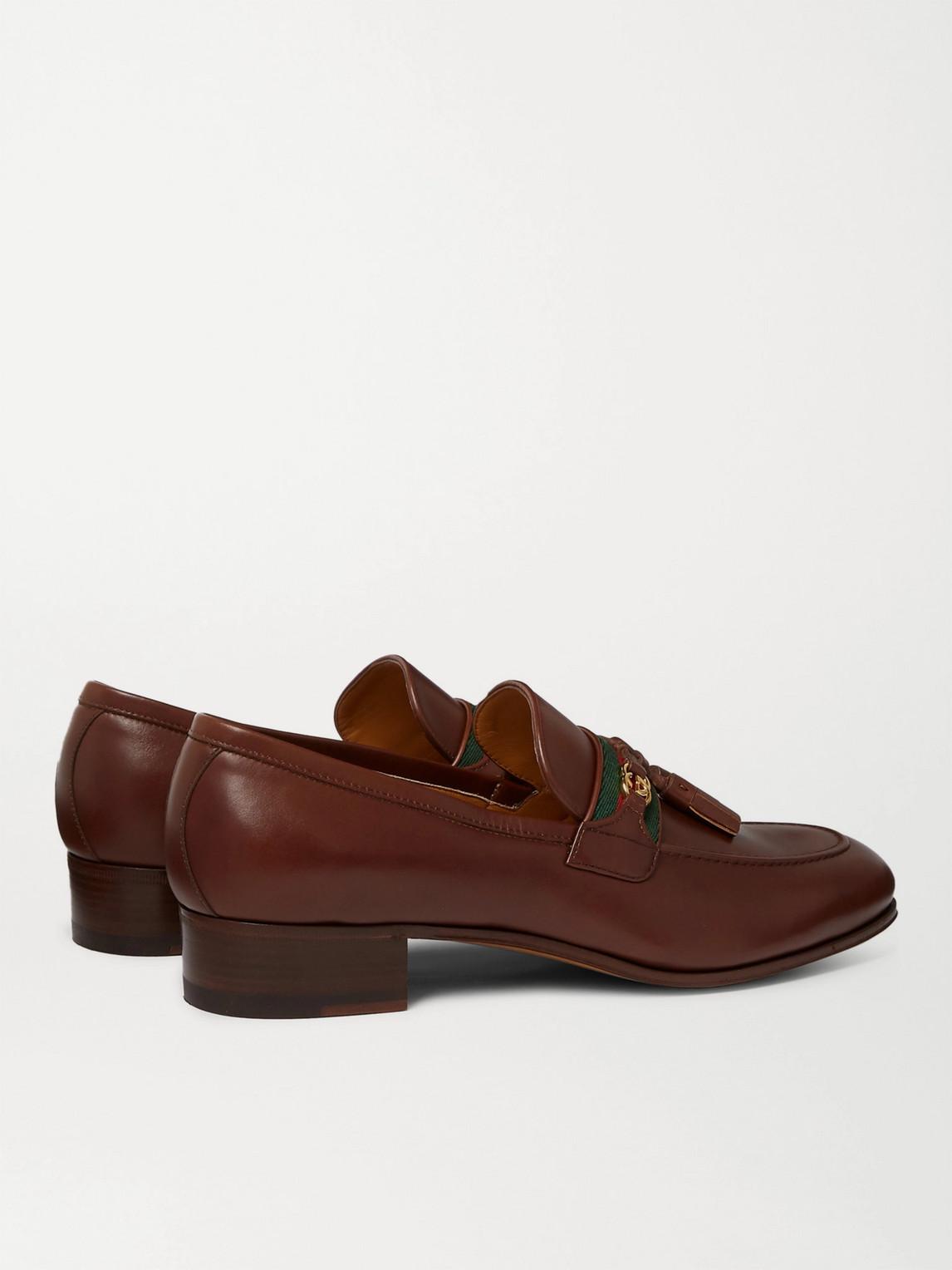 Gucci Paride Gg Slip On Loafers in Brown for Men Lyst UK