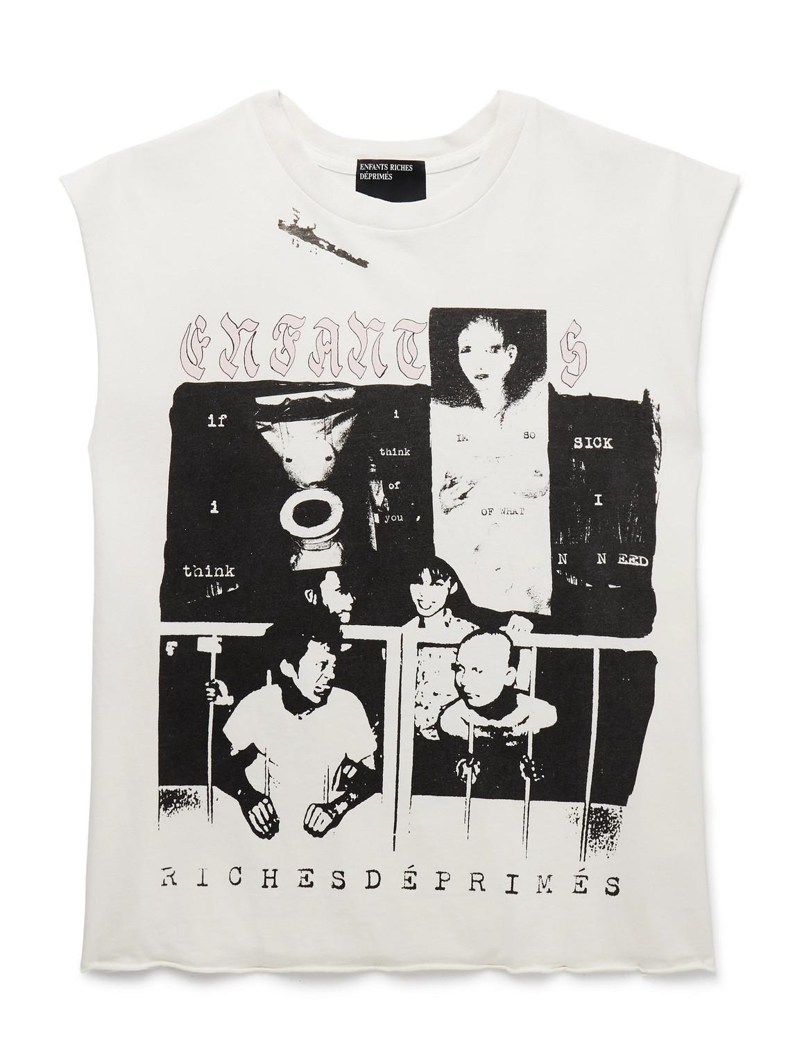 ENFANTS RICHES DÉPRIMÉS タンクトップ Enfants Riches Deprimes Endless Blockades Logo-Print Cotton-Jersey