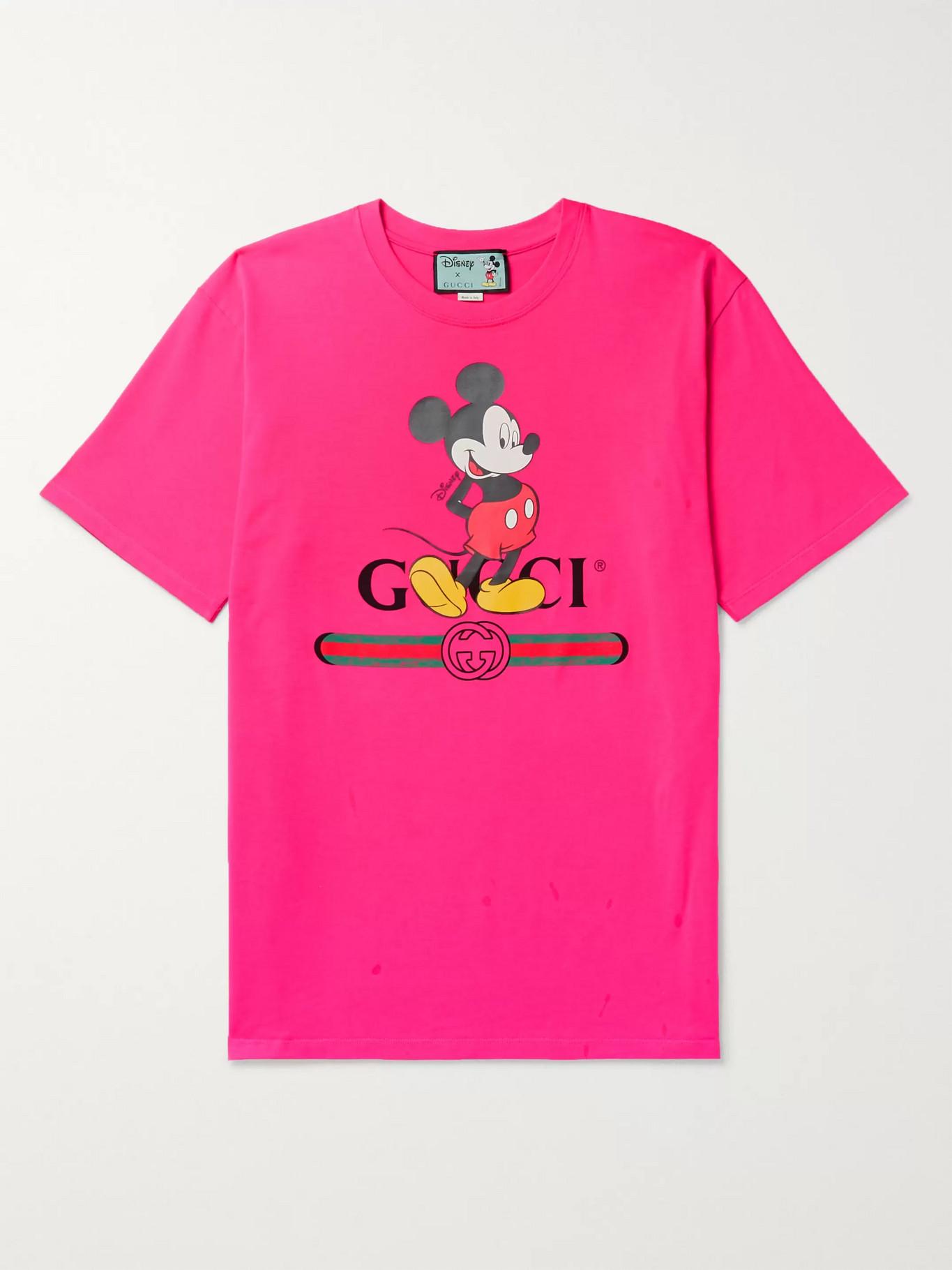 Gucci Cotton Disney X Oversize T-shirt in Pink for Men | Lyst Australia