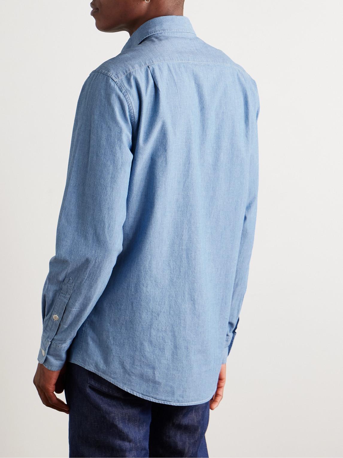 Camisa Verano Hombre Bombas Cleo De Ralph Lauren Tela Chambray De Algodón  Con Detalle Perlas Polo Lacoste Hombre