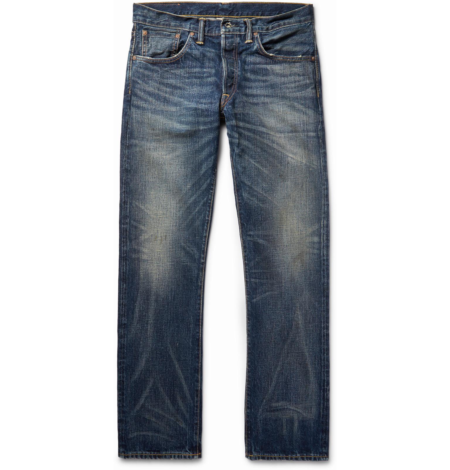 RRL Selvedge Denim Jeans in Blue for Men - Lyst