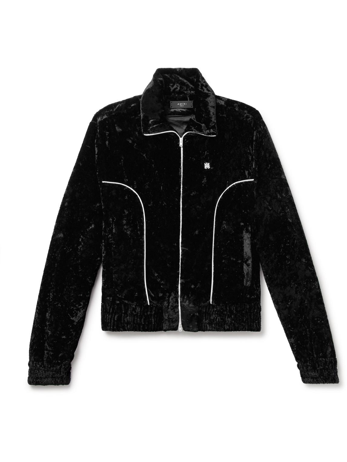 AMIRI - Twill-Panelled Velvet Jacket - Black Amiri