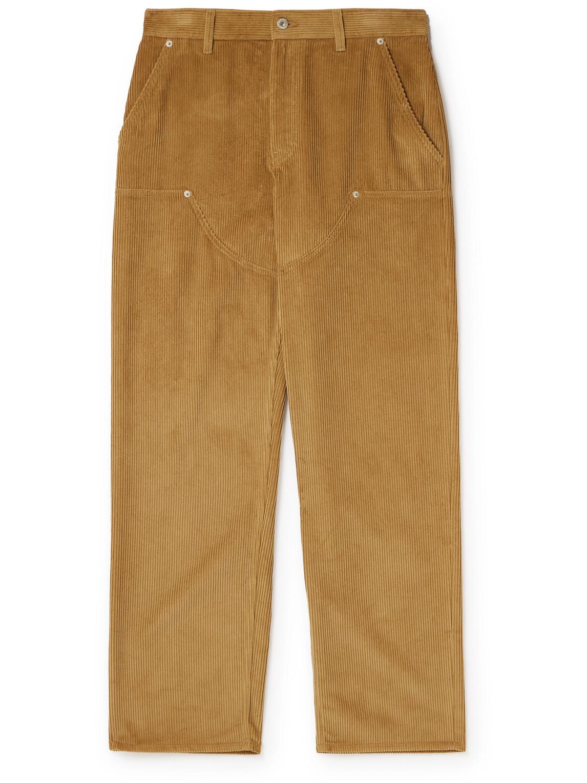 Loewe Wide-leg Cotton-corduroy Trousers in Natural for Men | Lyst