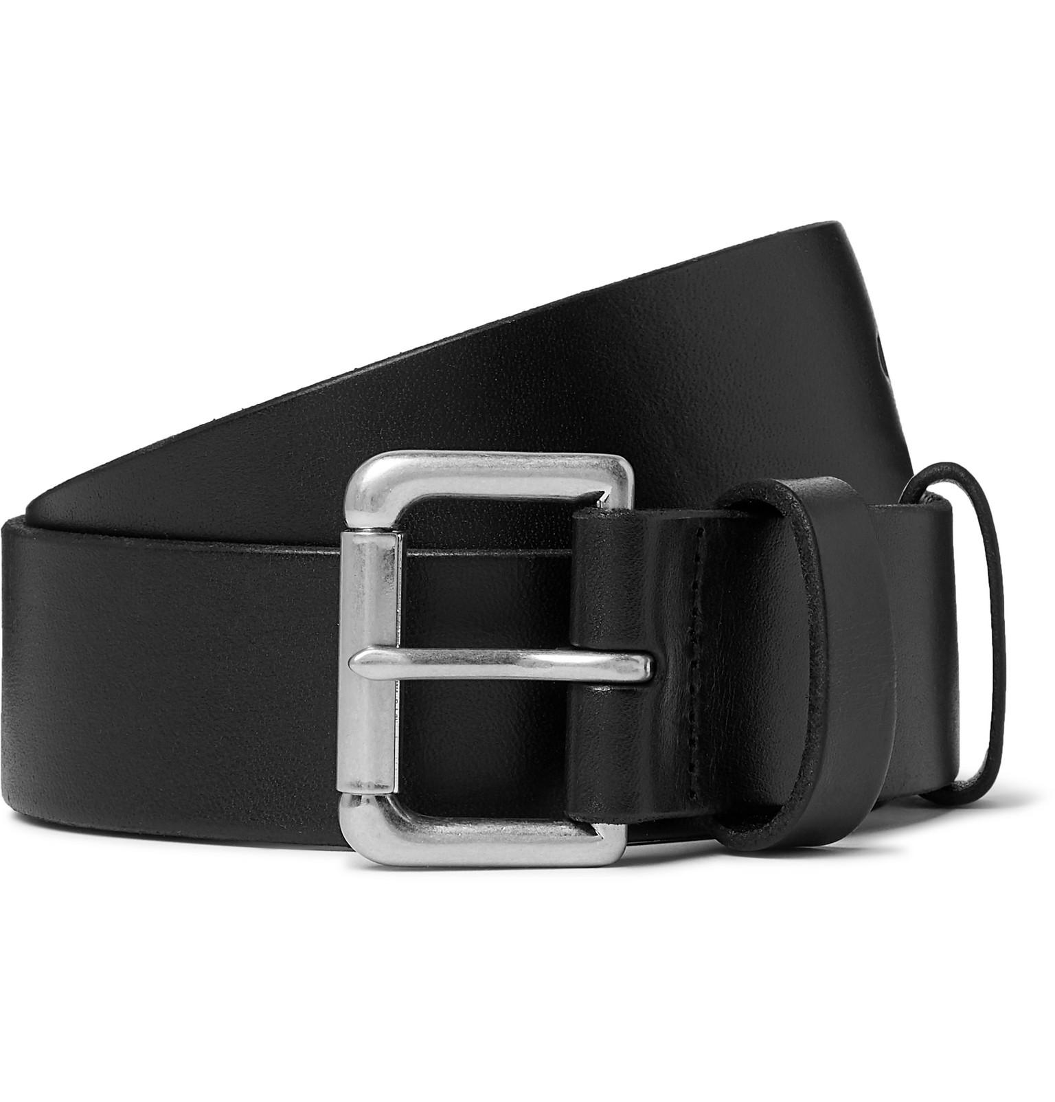 Polo Ralph Lauren 4cm Leather Belt in Black for Men - Lyst