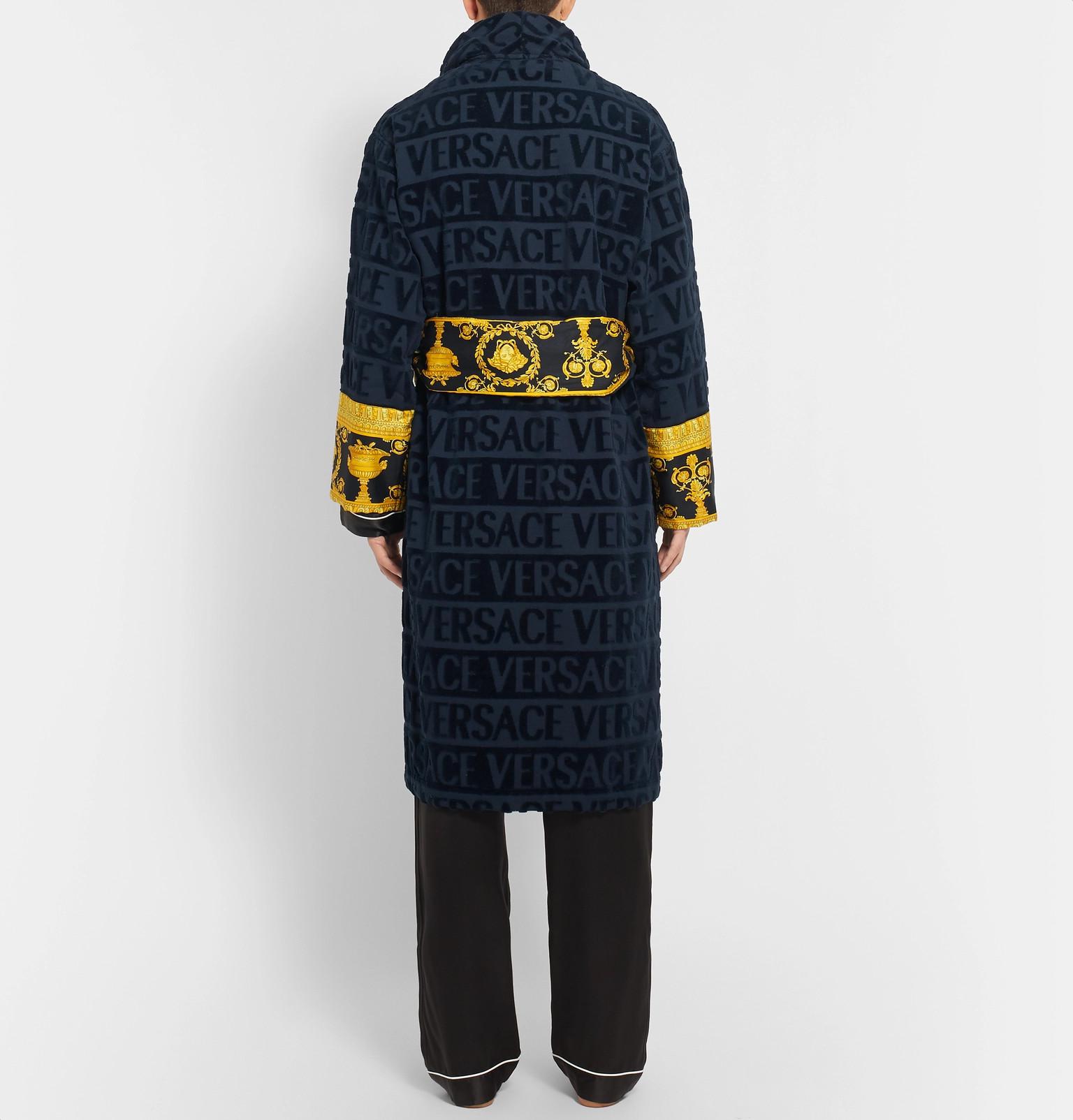 versace robe blue,OFF