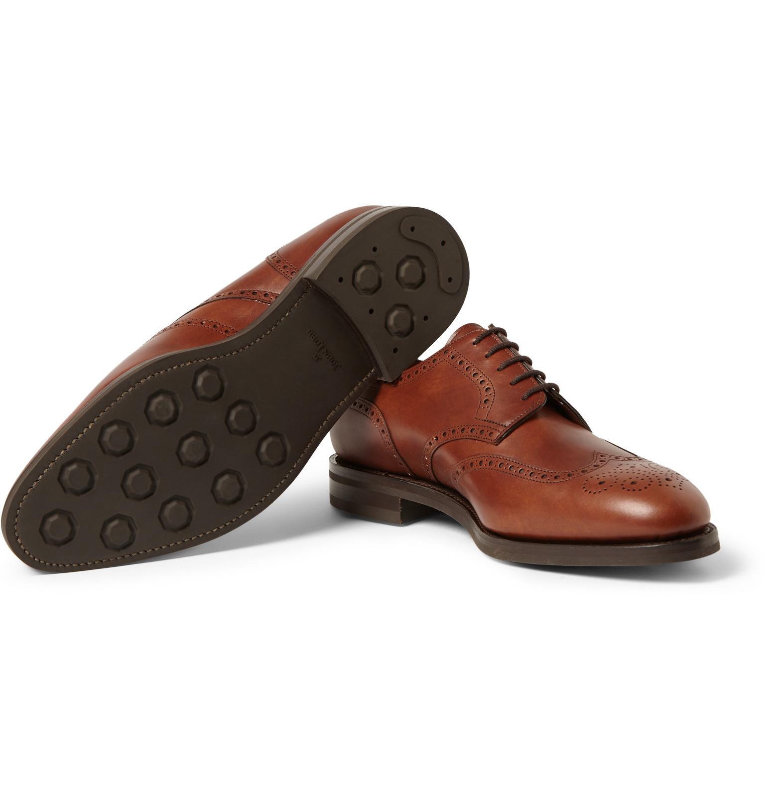 benton leather wingtip derby ii