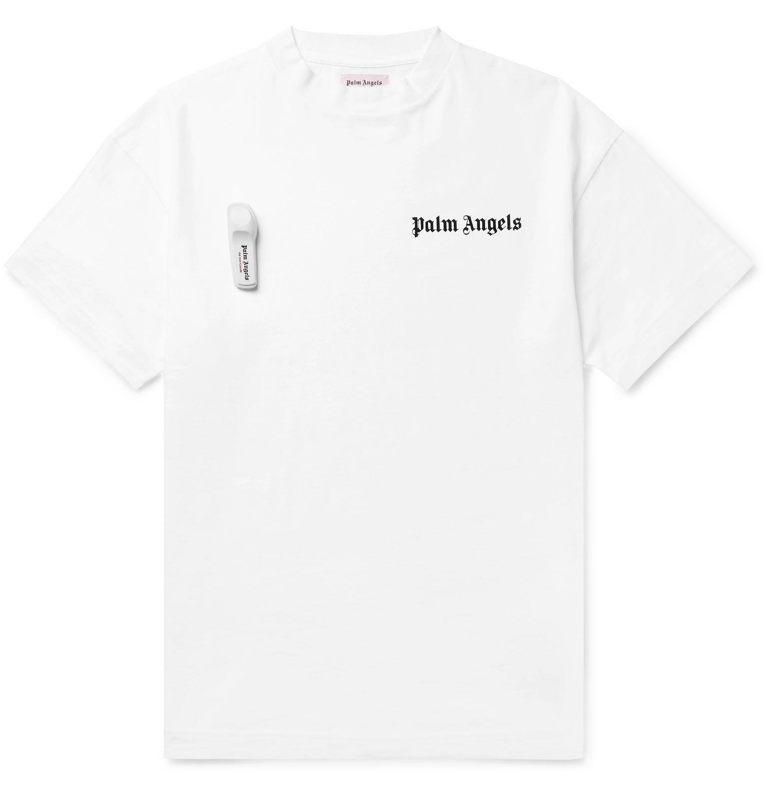 Palm Angels Cotton Security Tag T-shirt in White for Men - Lyst