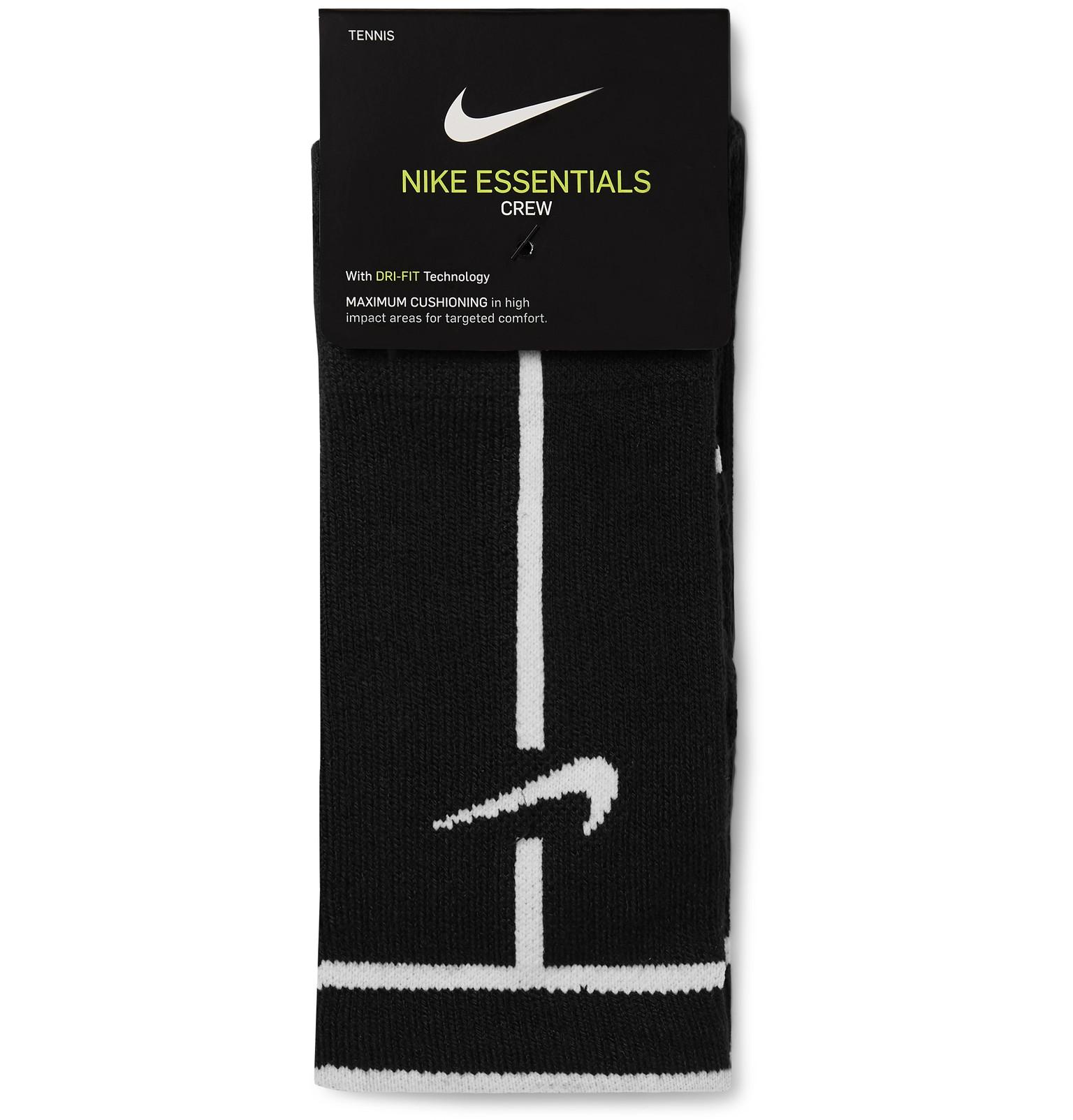 Nike Nikecourt Essentials Cushioned Dri-fit Tennis Socks in Black for Men -  Lyst