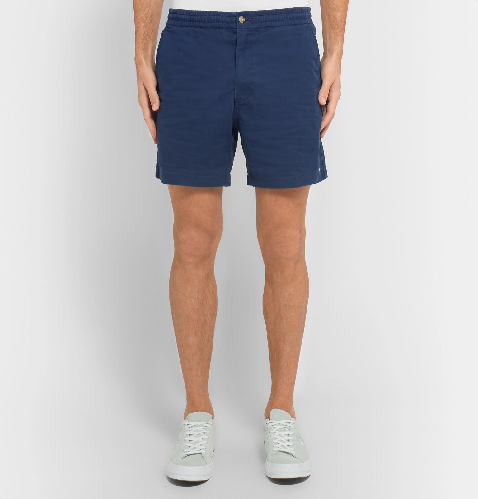 Polo Ralph Lauren Prepster Stretch-cotton Twill Shorts in Navy (Blue ...
