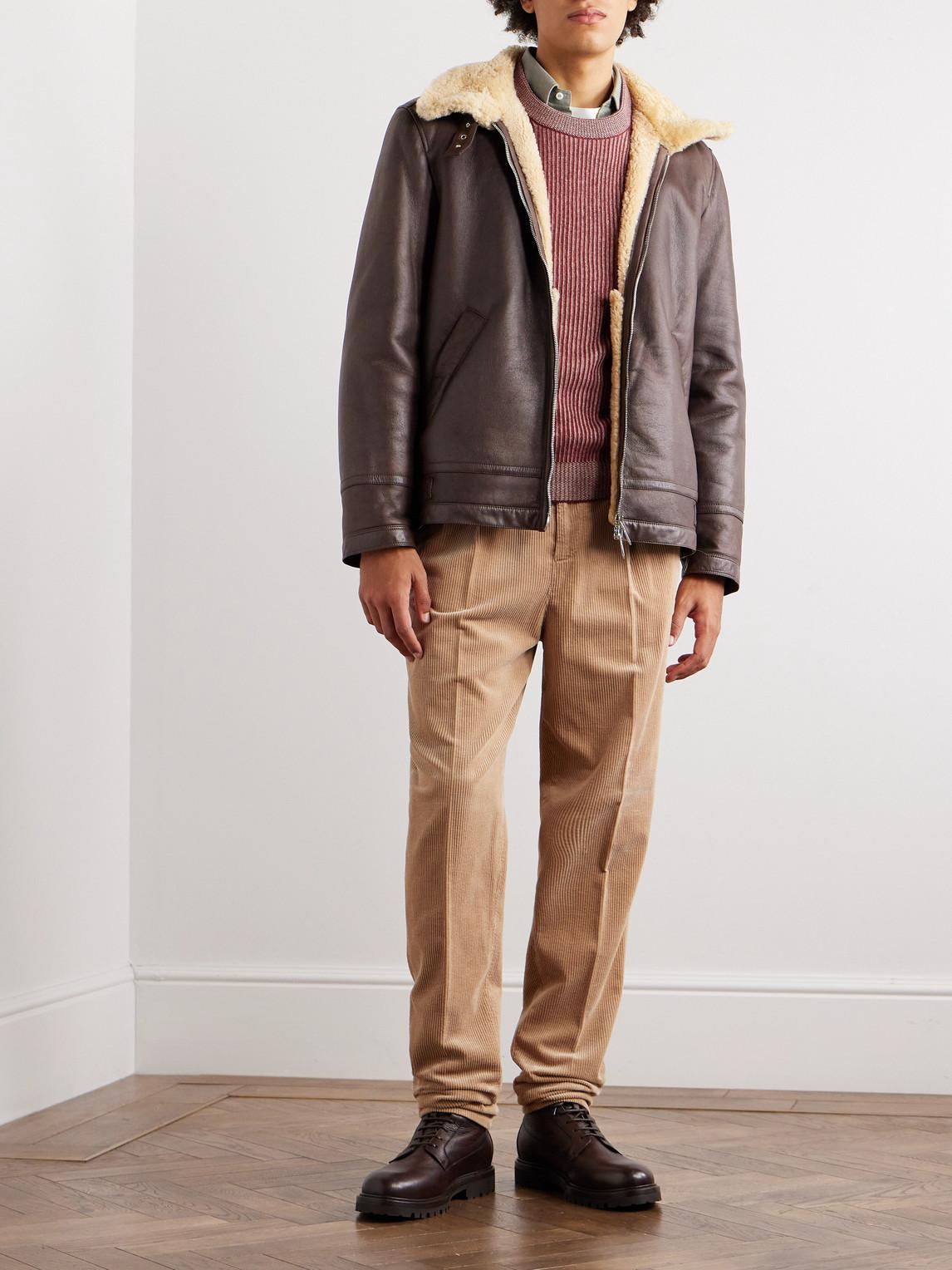 Montone in shearling da Uomo di Brunello Cucinelli in Marrone Lyst