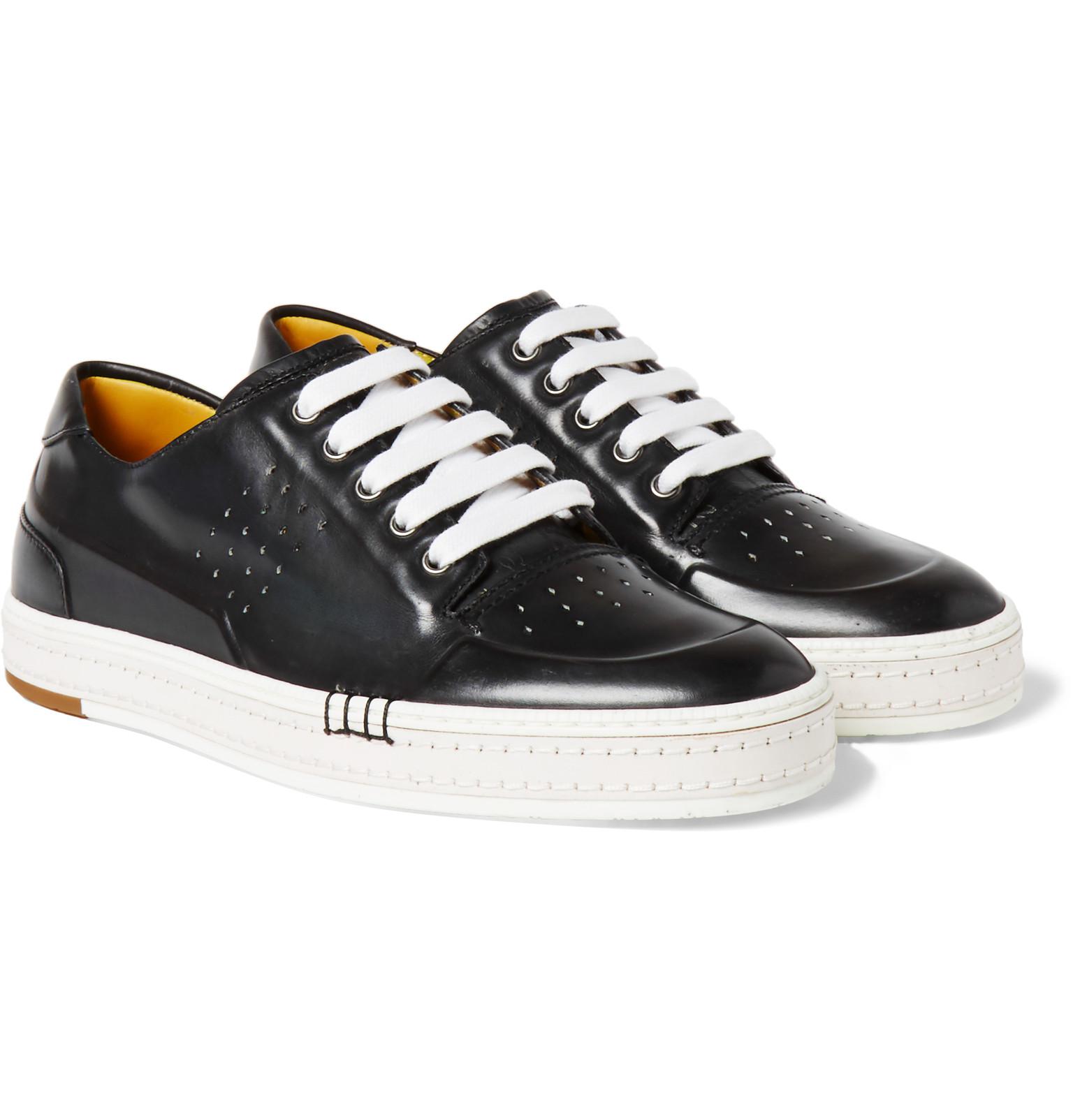 Berluti Playtime Leather Sneakers in Black for Men | Lyst Australia