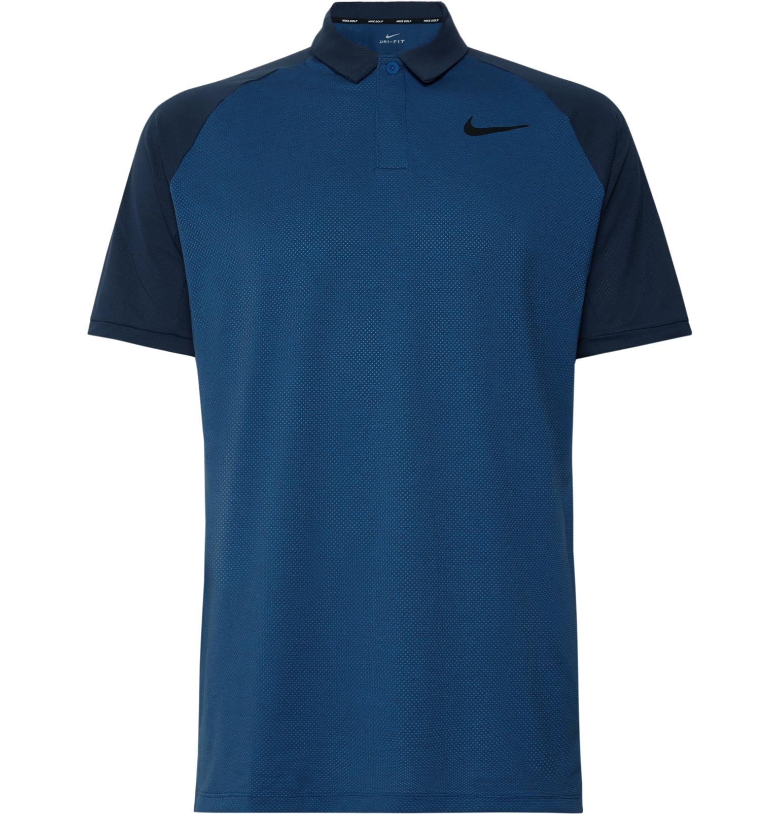 Verborgen Wortel Bedrog Nike Two-tone Dri-fit Golf Polo Shirt in Blue for Men | Lyst