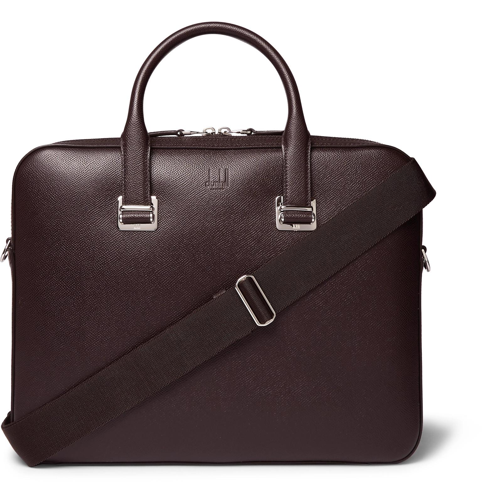 Dunhill Cadogan Full-grain Leather Briefcase in Dark Brown (Brown) for ...