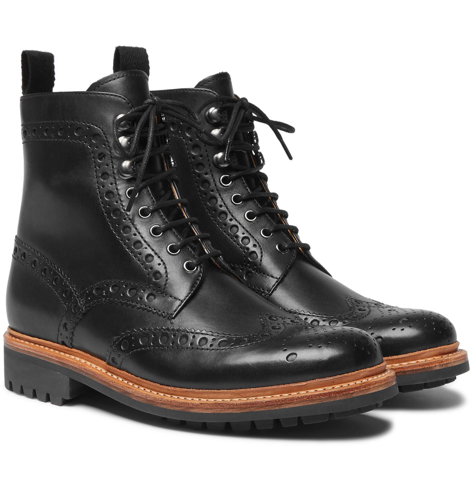 saint laurent brogue boots