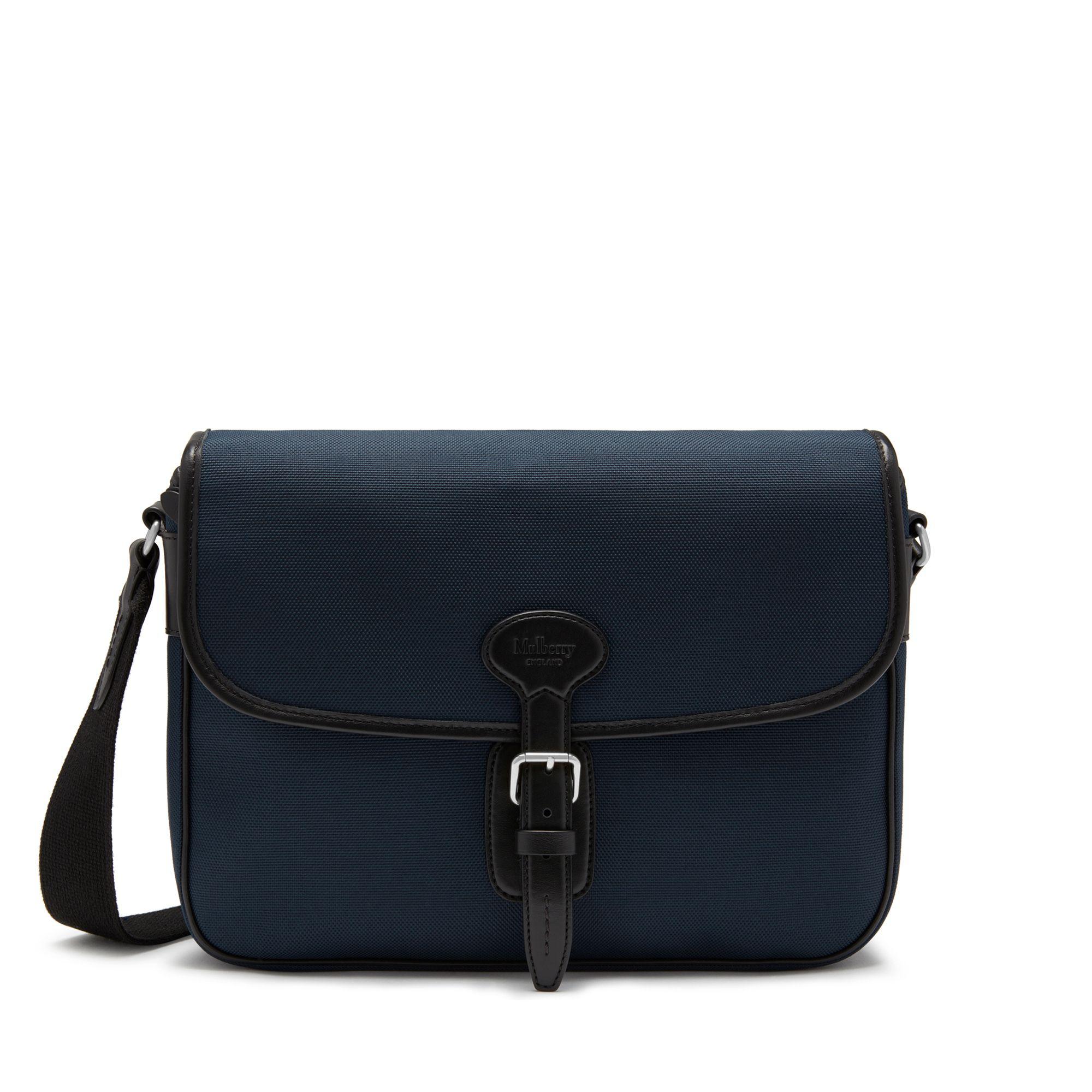 Mulberry Canvas Small Heritage Messenger In Midnight Nylon And Smooth Calf  in Blue for Men - Lyst