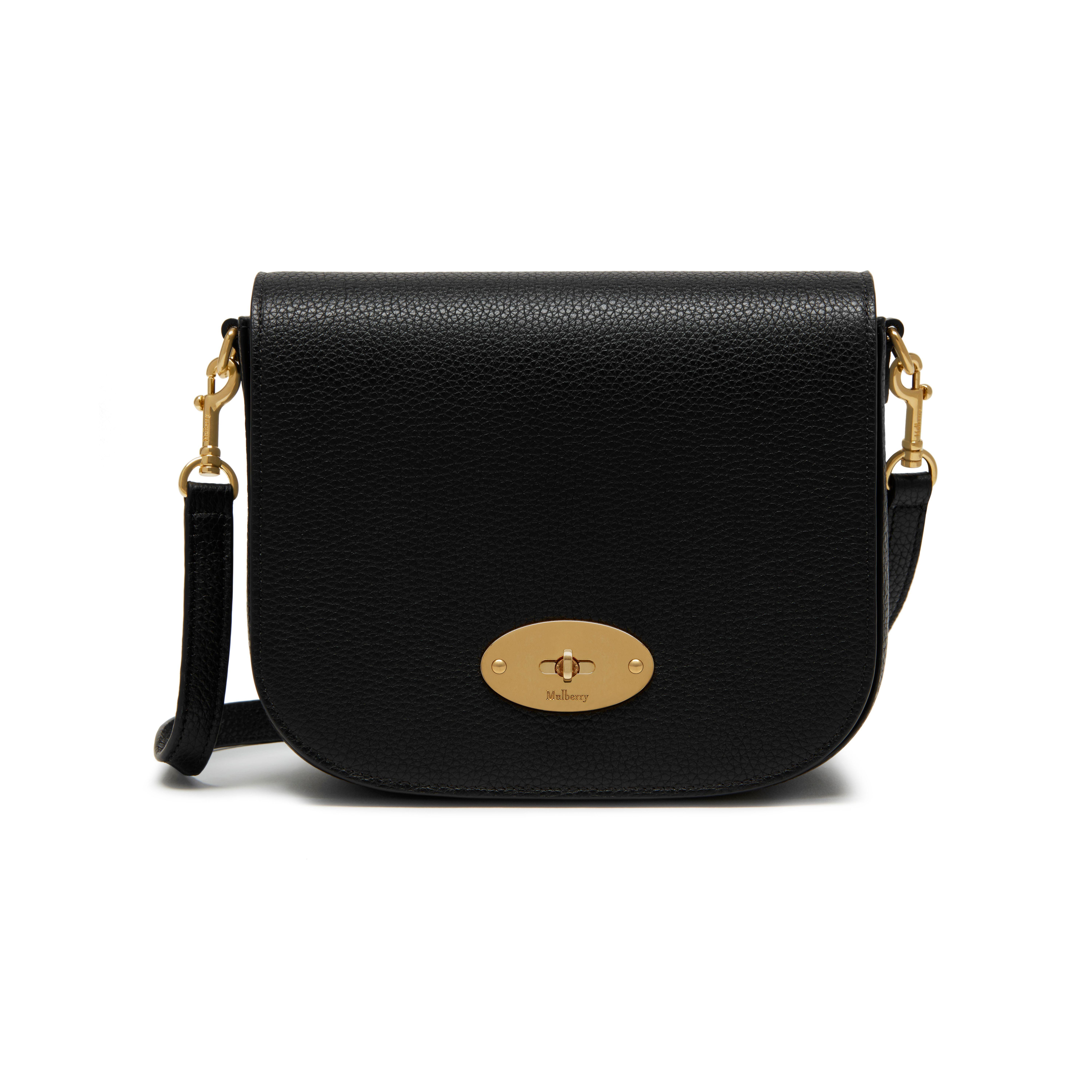 mulberry black small classic grain