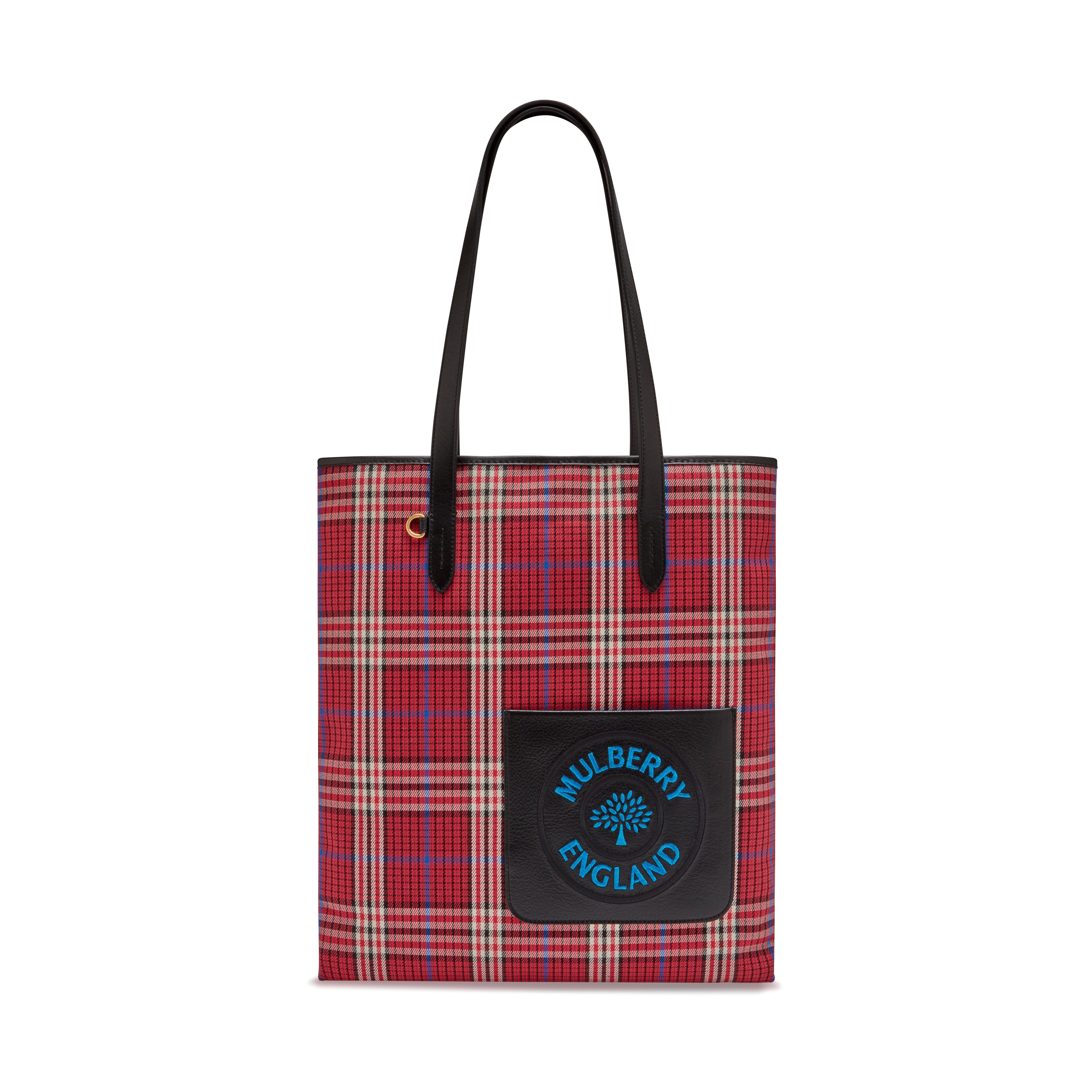 tartan shopper bag