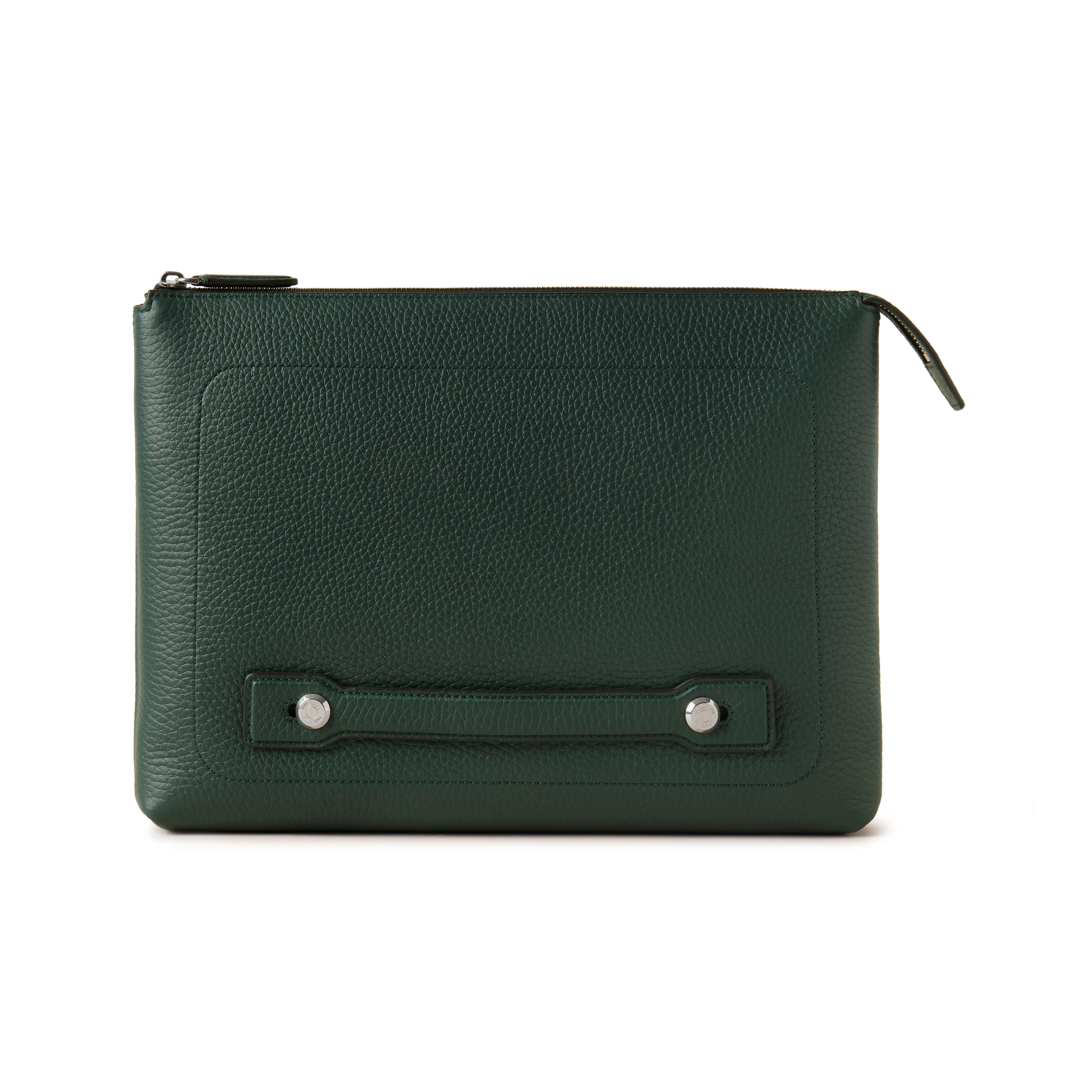 Card Holder, Mulberry Green Heavy Grain, Men