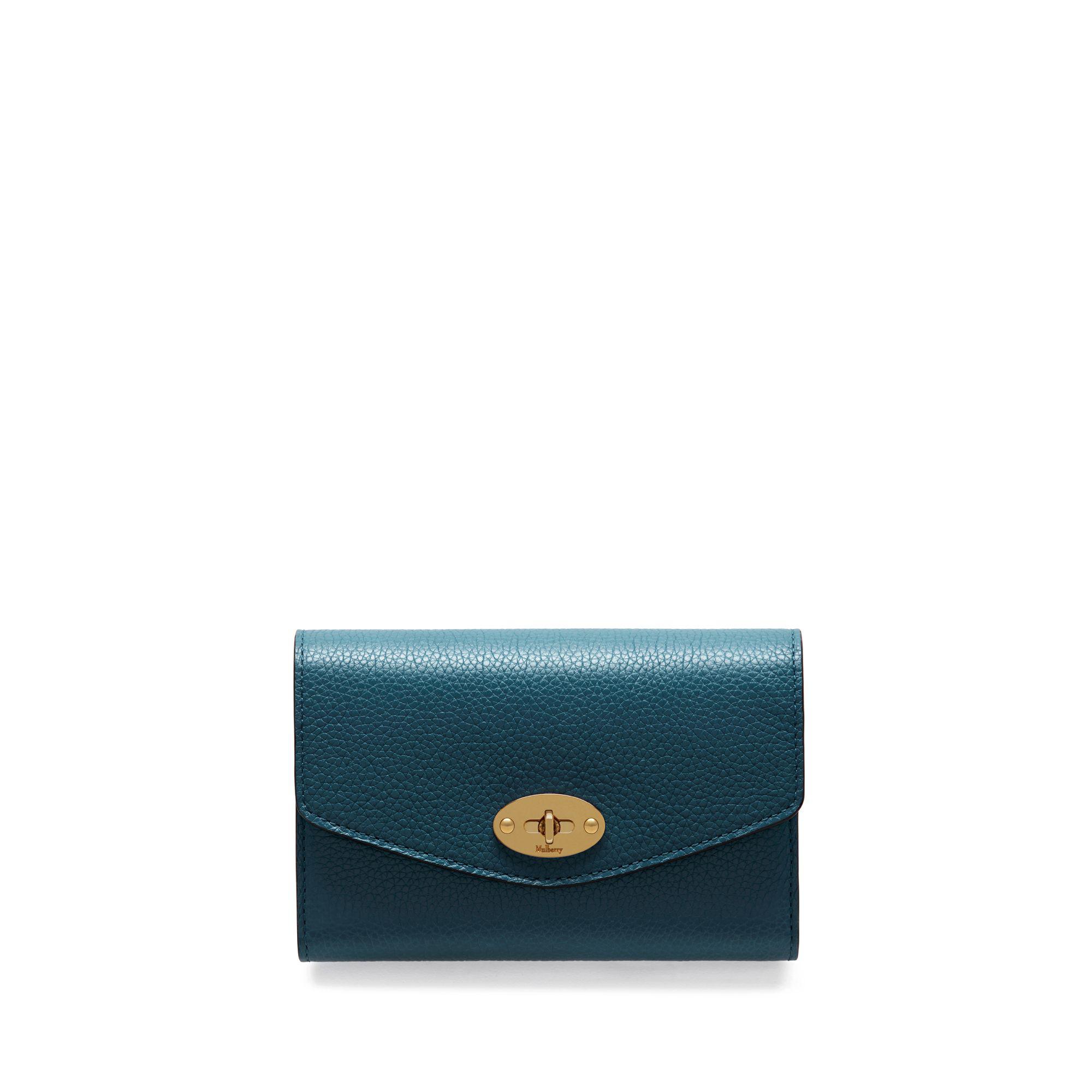 Mulberry Leather Medium Darley Wallet in Blue Lyst