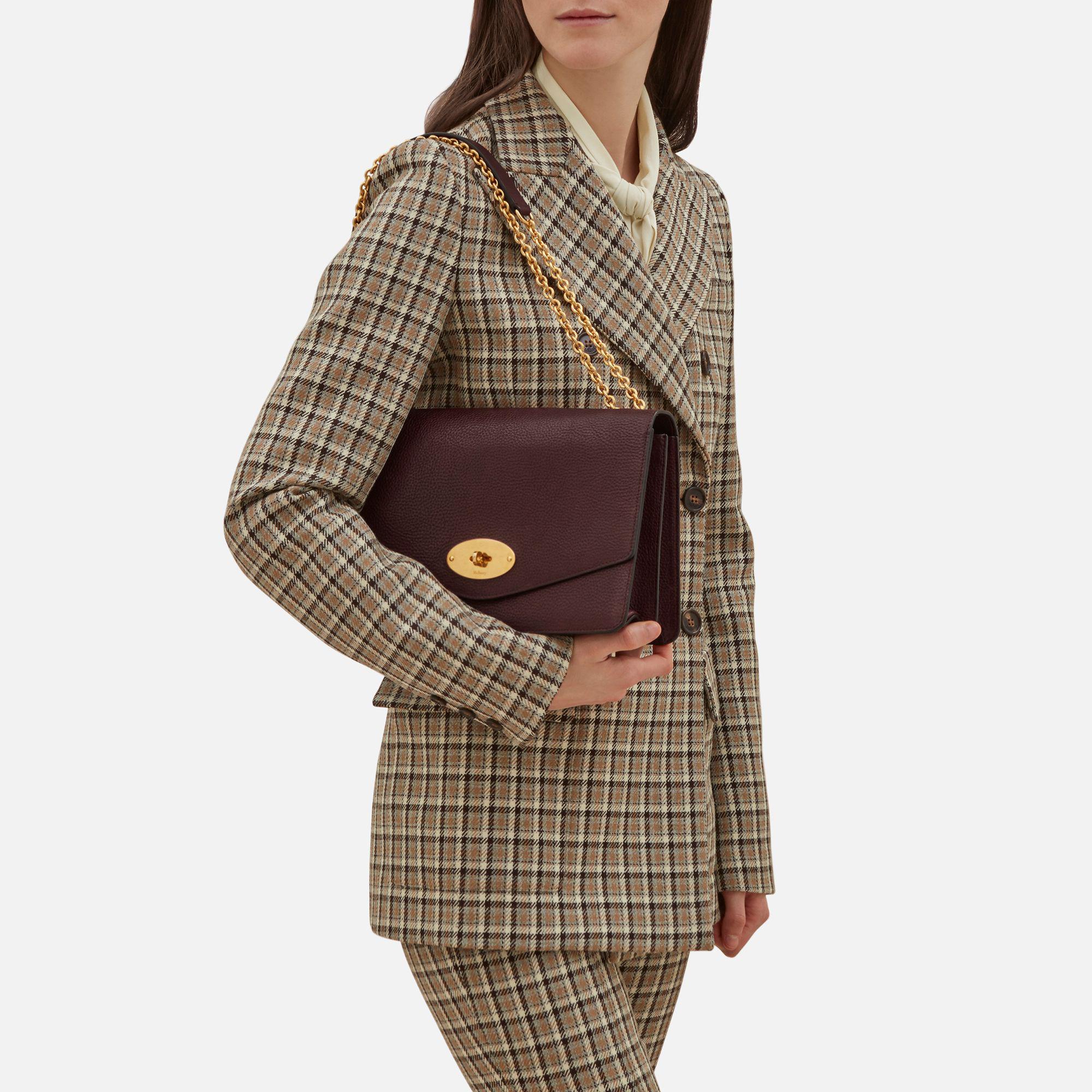 Mulberry Leather Large Darley in Oxblood (Brown) - Lyst