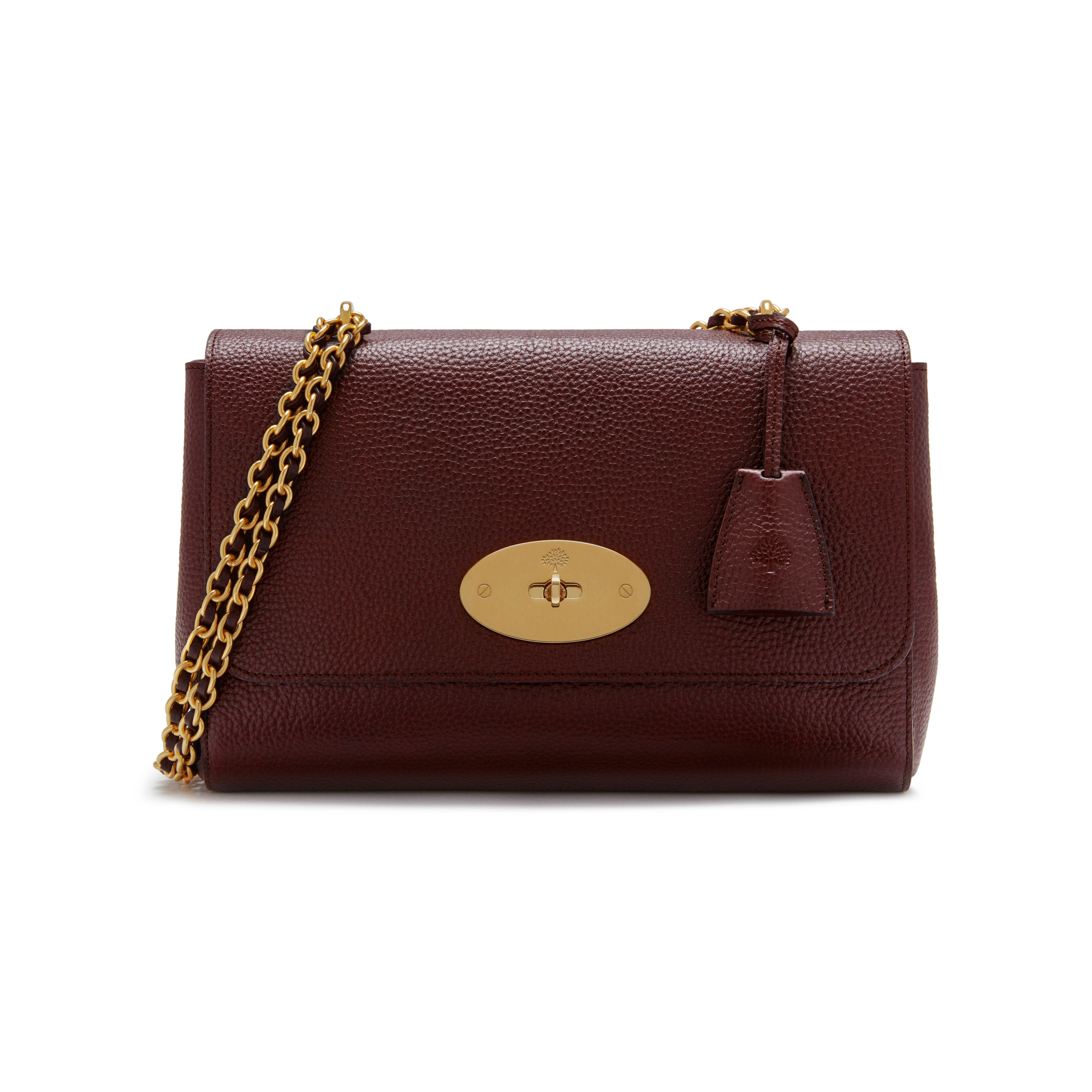 Mulberry Medium Lily In Oxblood Natural Grain Leather Lyst