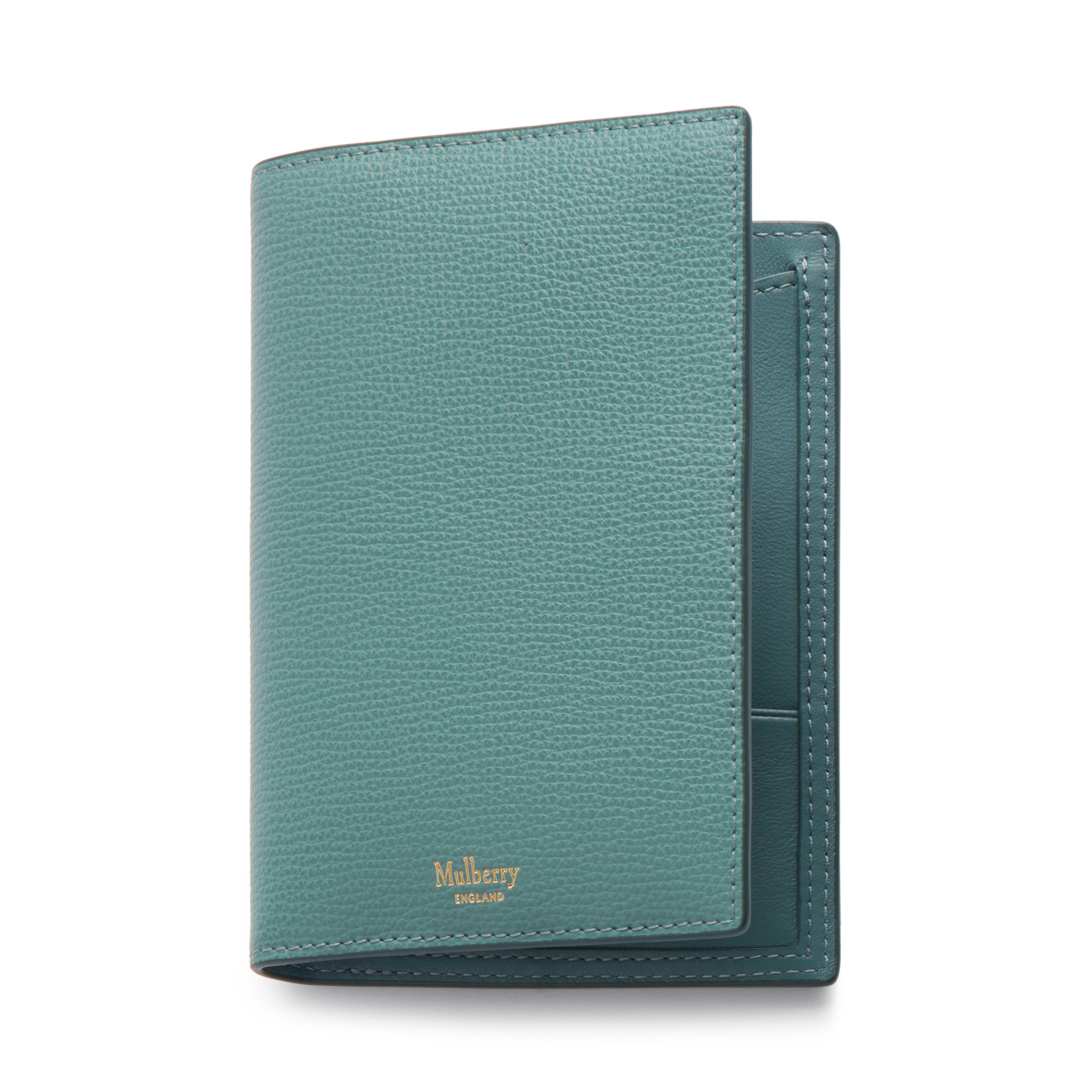 Mulberry Leather Passport Wallet in Blue Lyst