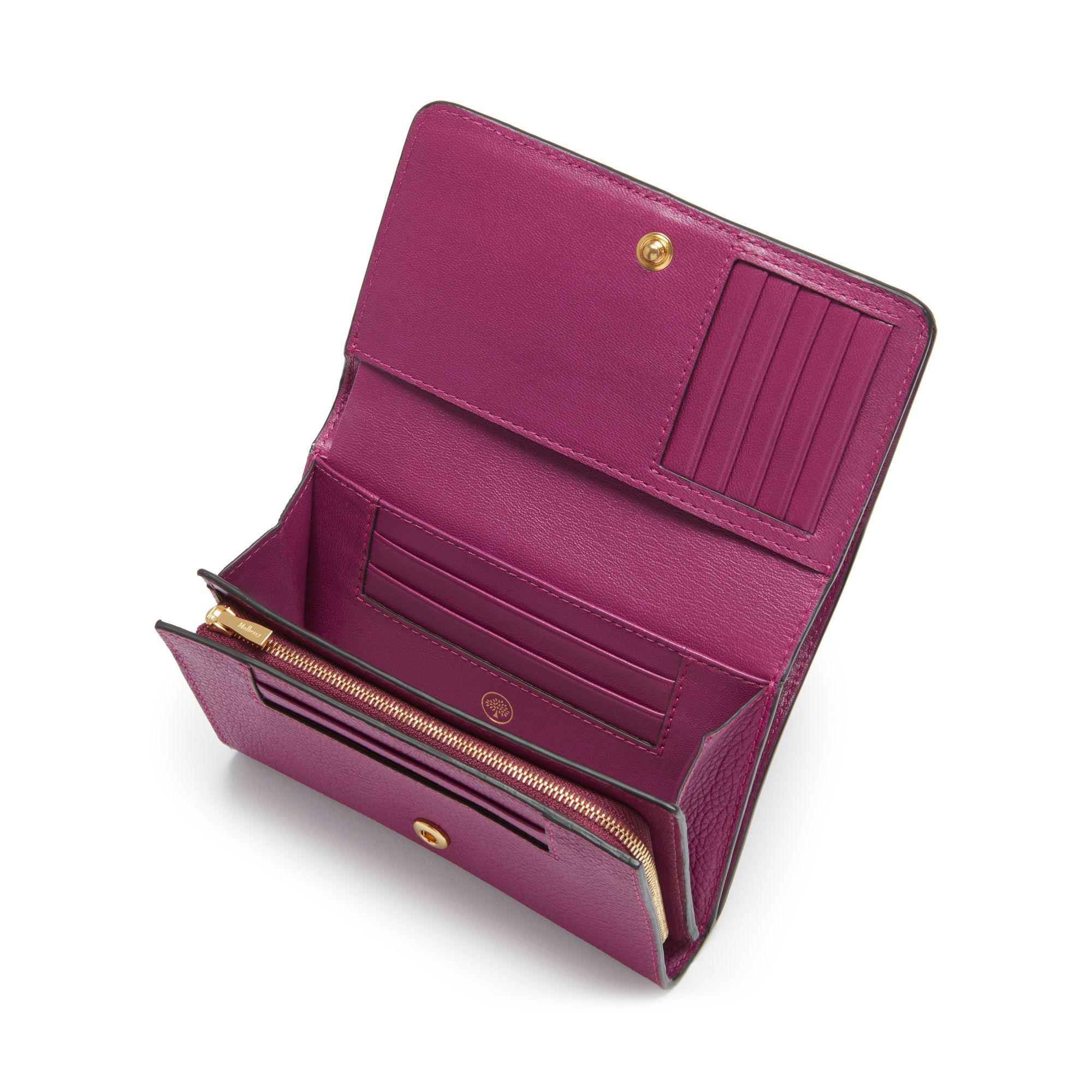 Mulberry Leather Medium Continental French Purse in Violet (Purple) - Lyst