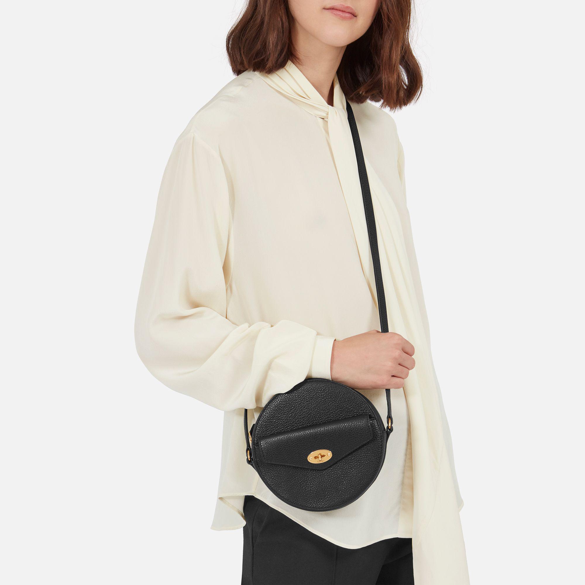 Mulberry Darley Round Clutch in Black Lyst UK