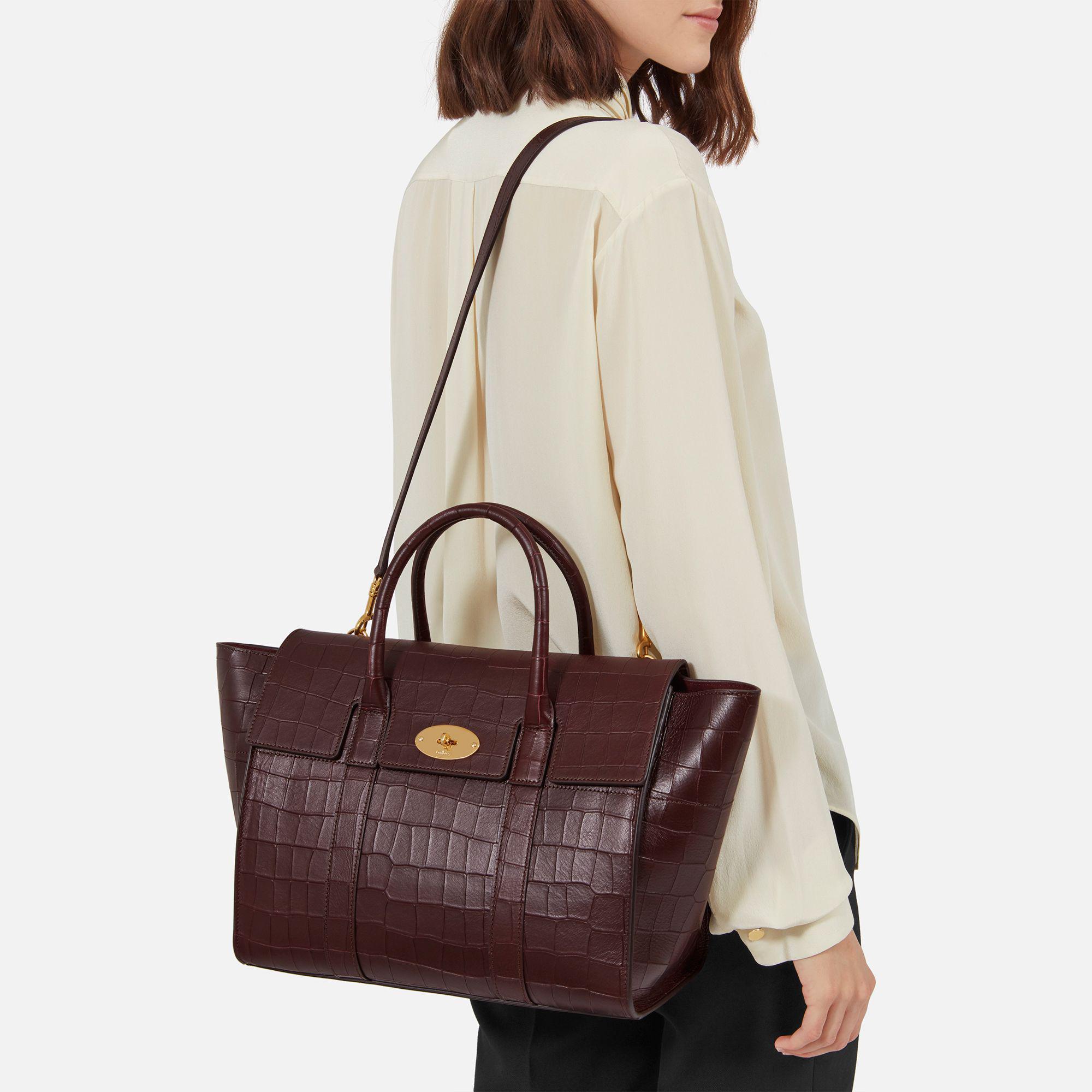 Mulberry bayswater online croc