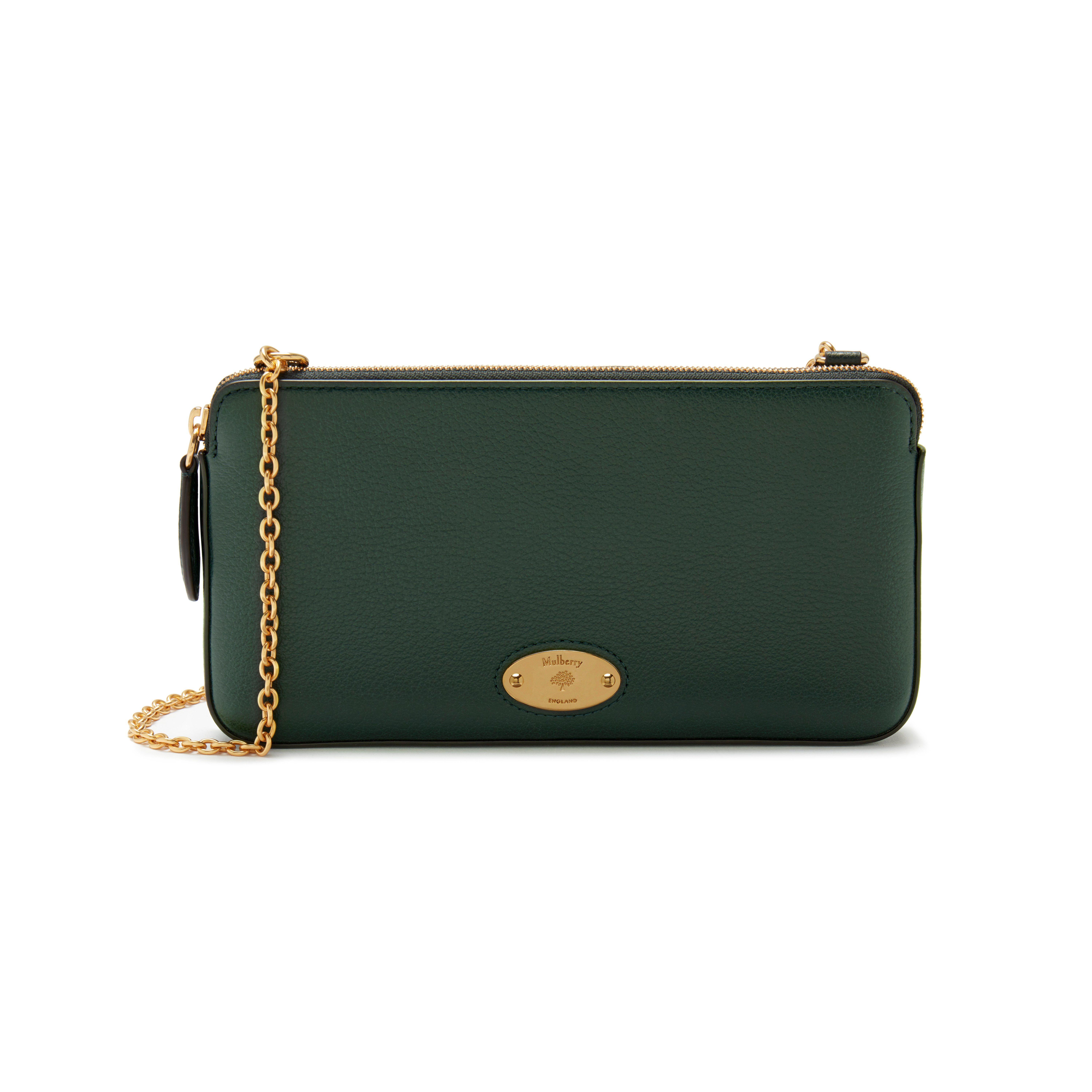 mulberry plaque phone pouch