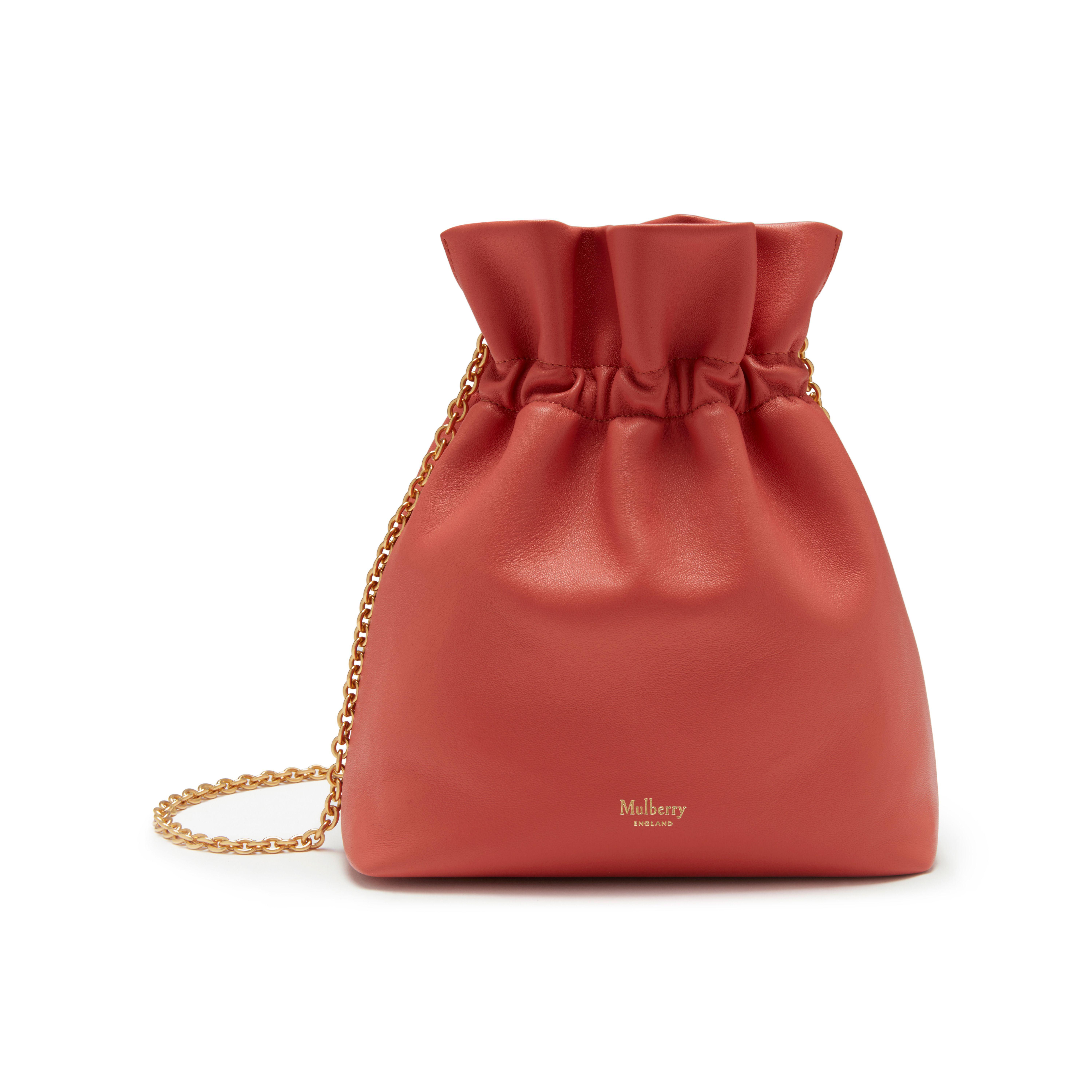 Mulberry Leather Lynton Mini Bucket in Coral (Red) - Lyst
