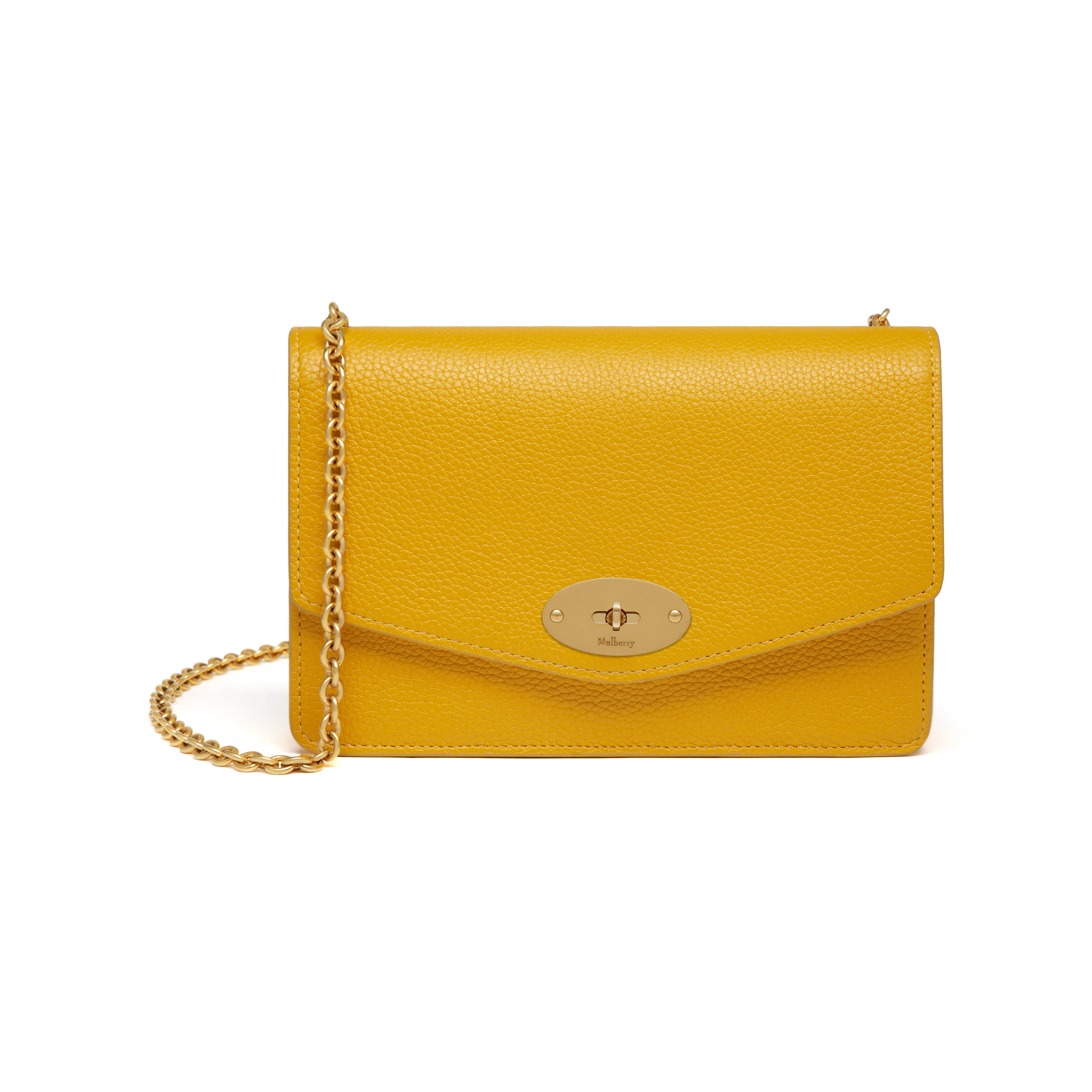 Mulberry Leather Small Darley in Yellow | Lyst UK