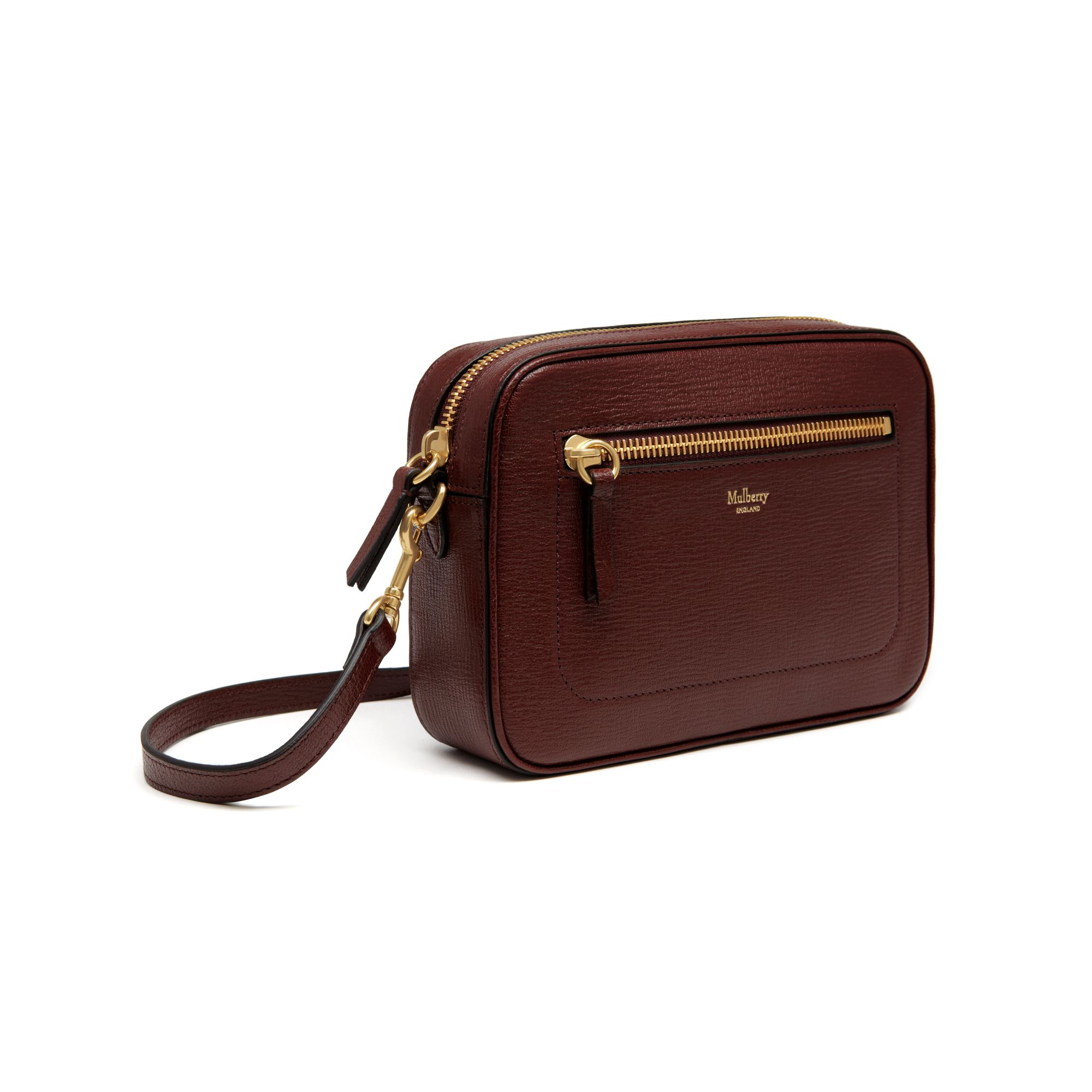 Mulberry Camera Leather Bag in Burgundy (Brown) Lyst