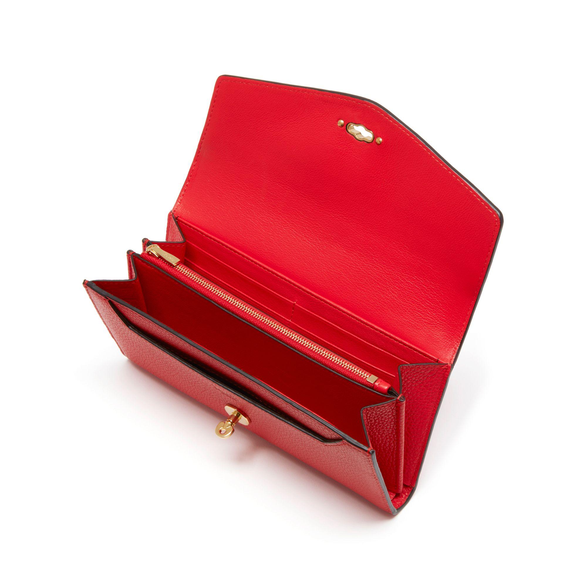 red mulberry purse