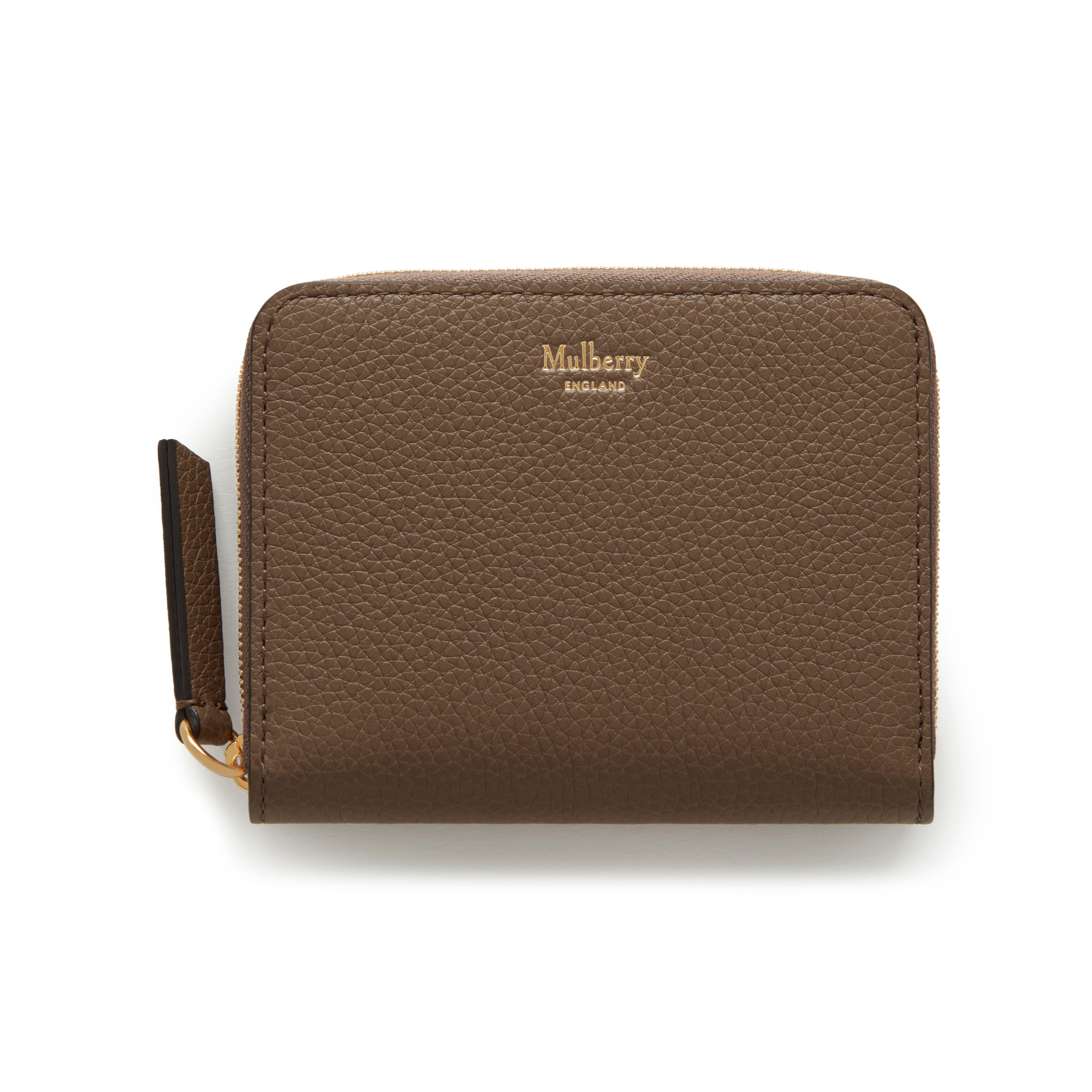 Mulberry Small Zip Around Purse in Brown Lyst