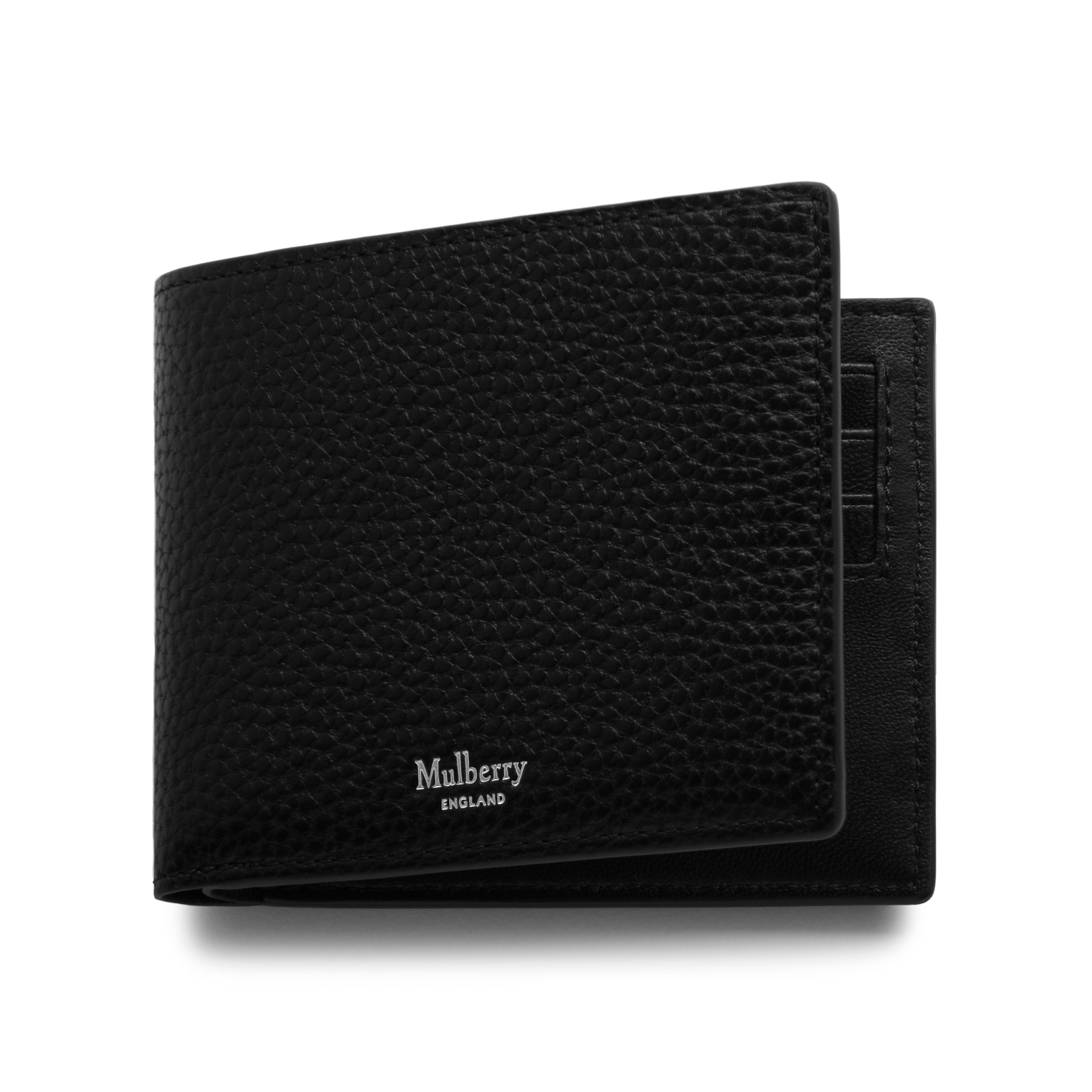 Mulberry 8 Card Wallet In Black Natural Grain Leather for Men Lyst