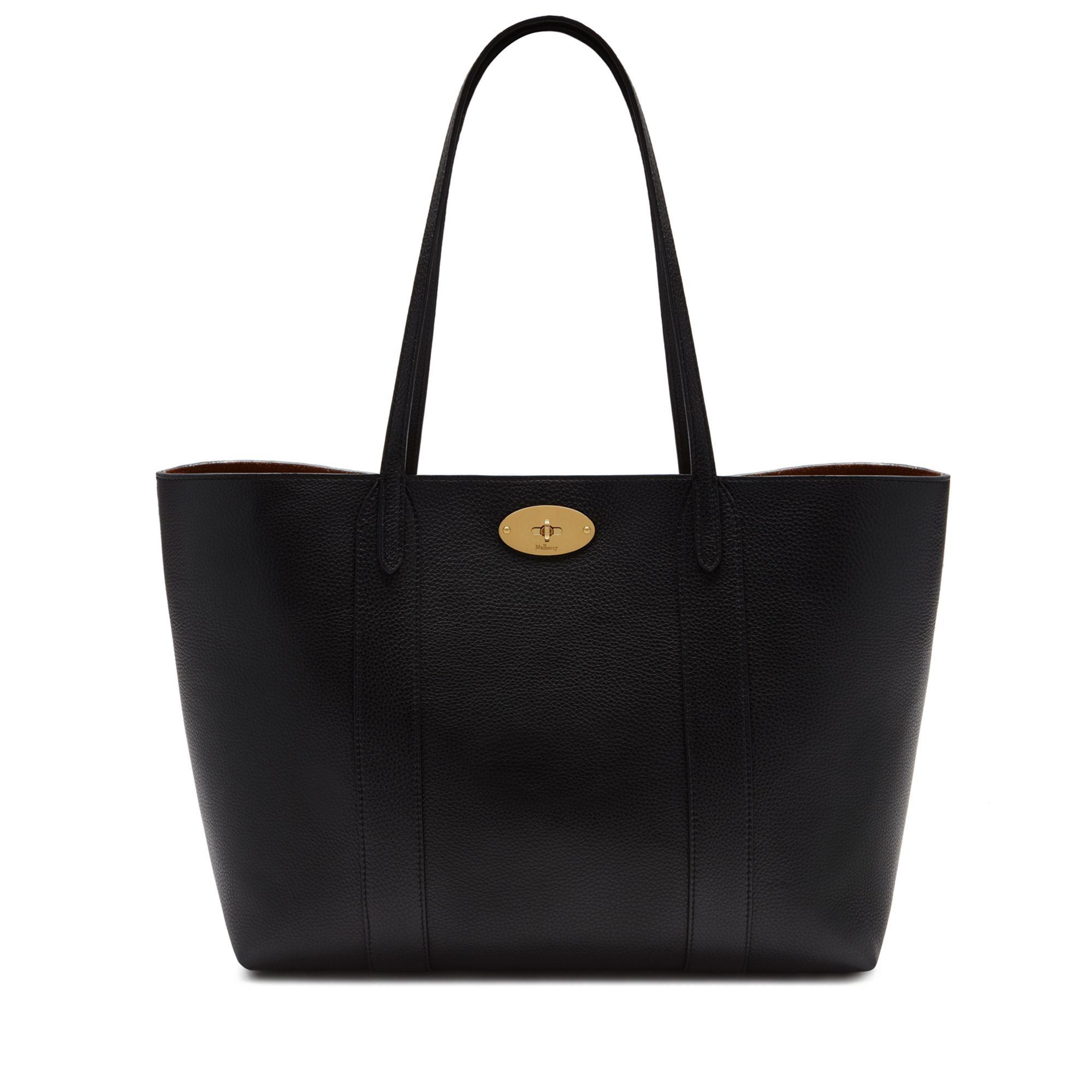 Lyst - Mulberry Bayswater Tote In Black Small Classic Grain in Black