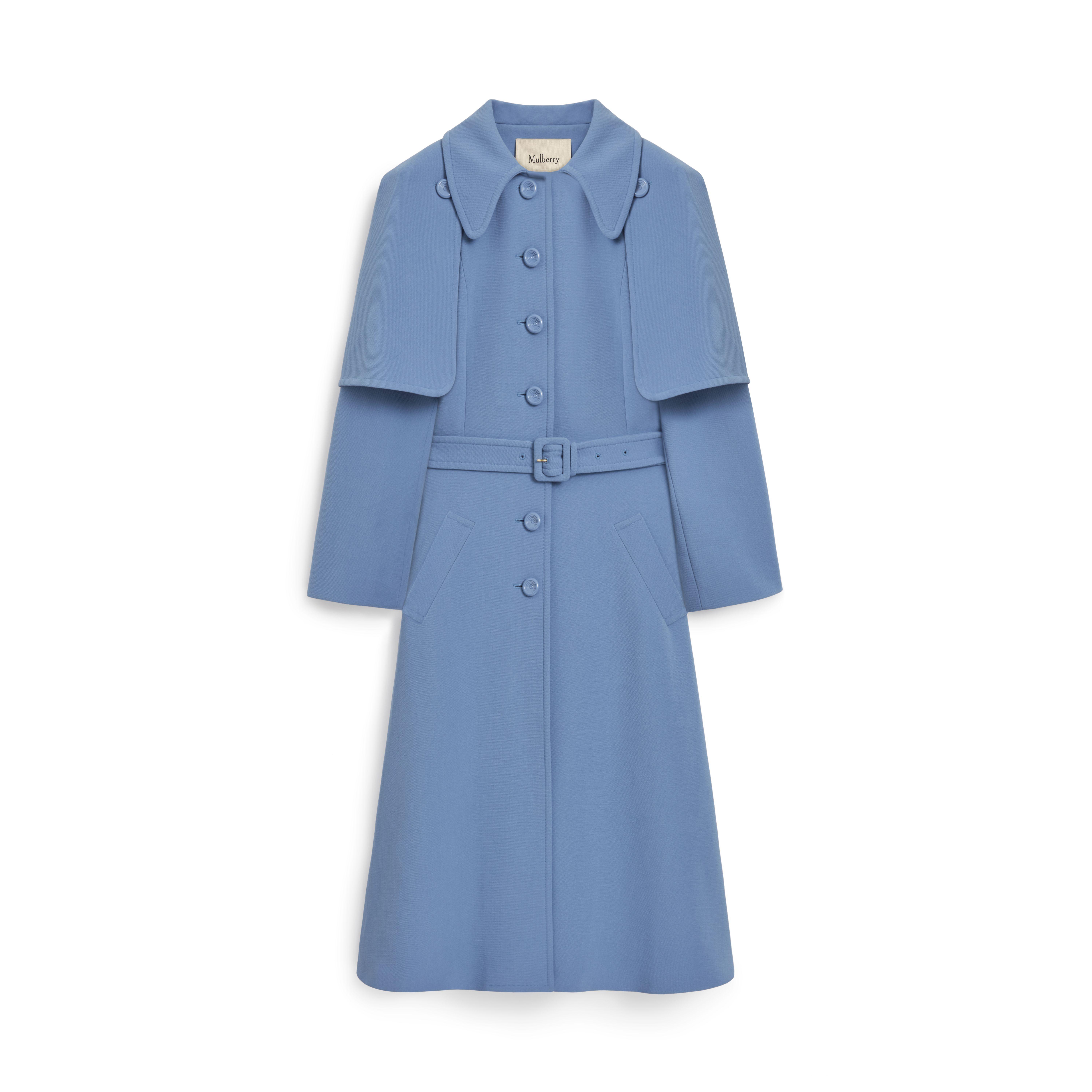 Mulberry Ashleigh Coat in Blue | Lyst