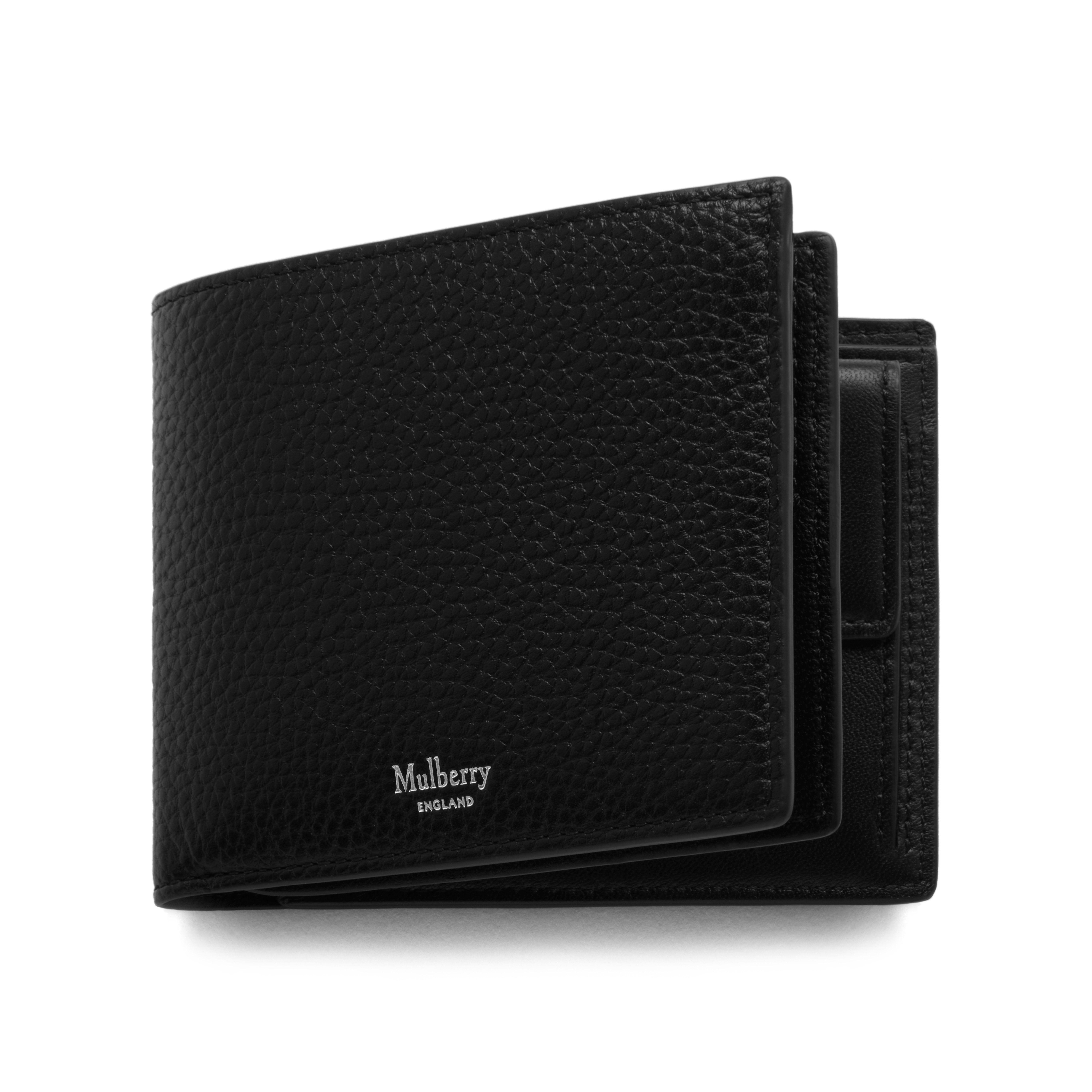 Mulberry 8 Card Coin Wallet In Black Natural Grain Leather for Men Lyst